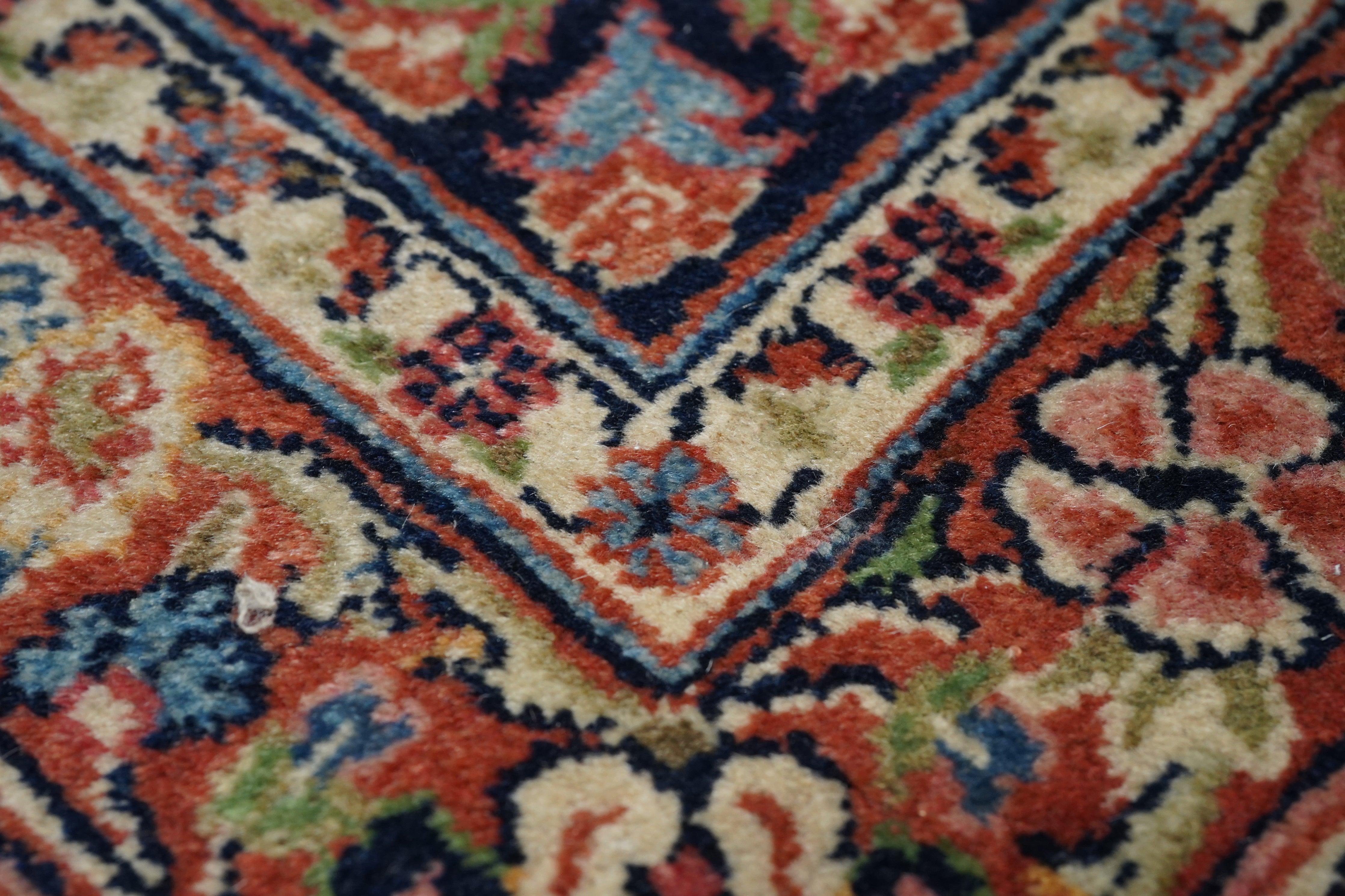XX secolo Tappeto persiano vintage Kashan 9'11'' x 13'10'' in vendita