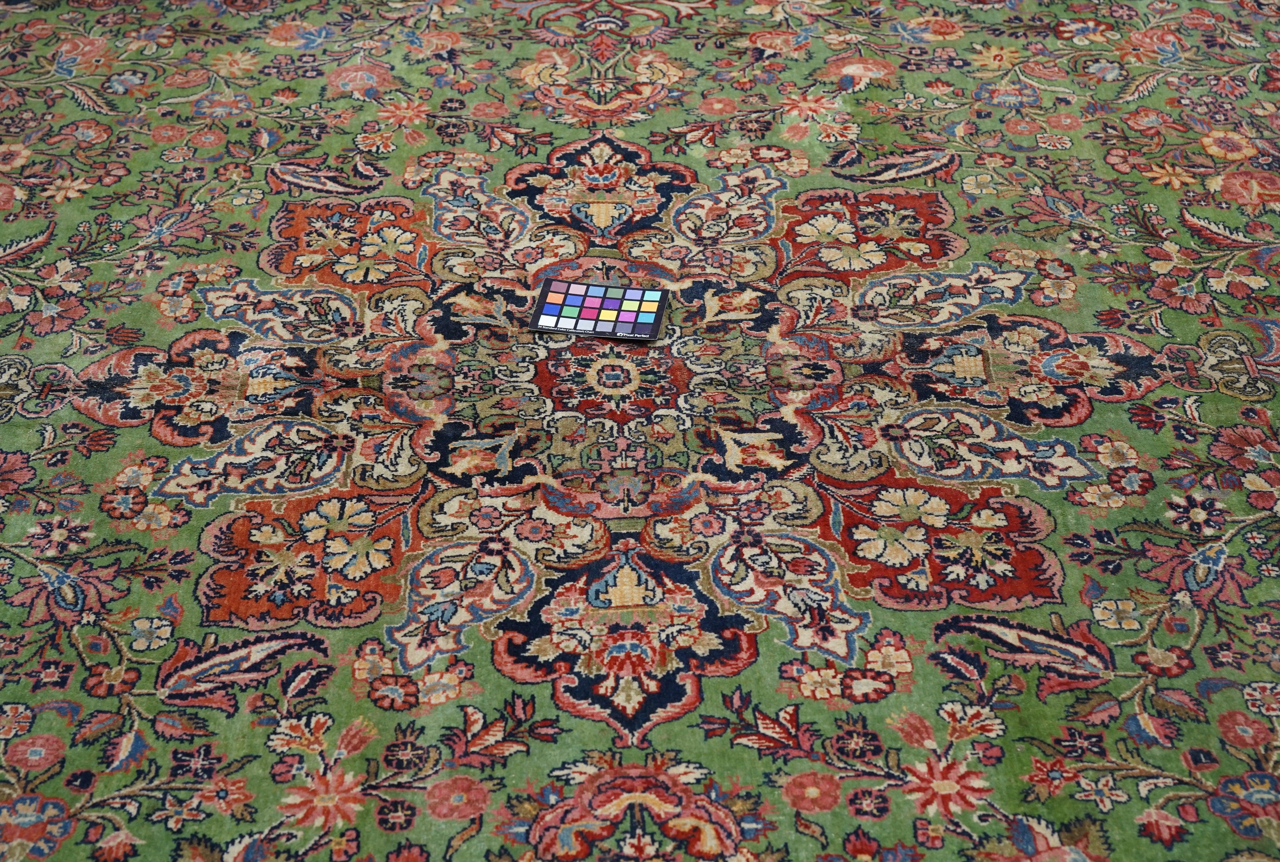 Lana Tappeto persiano vintage Kashan 9'11'' x 13'10'' in vendita