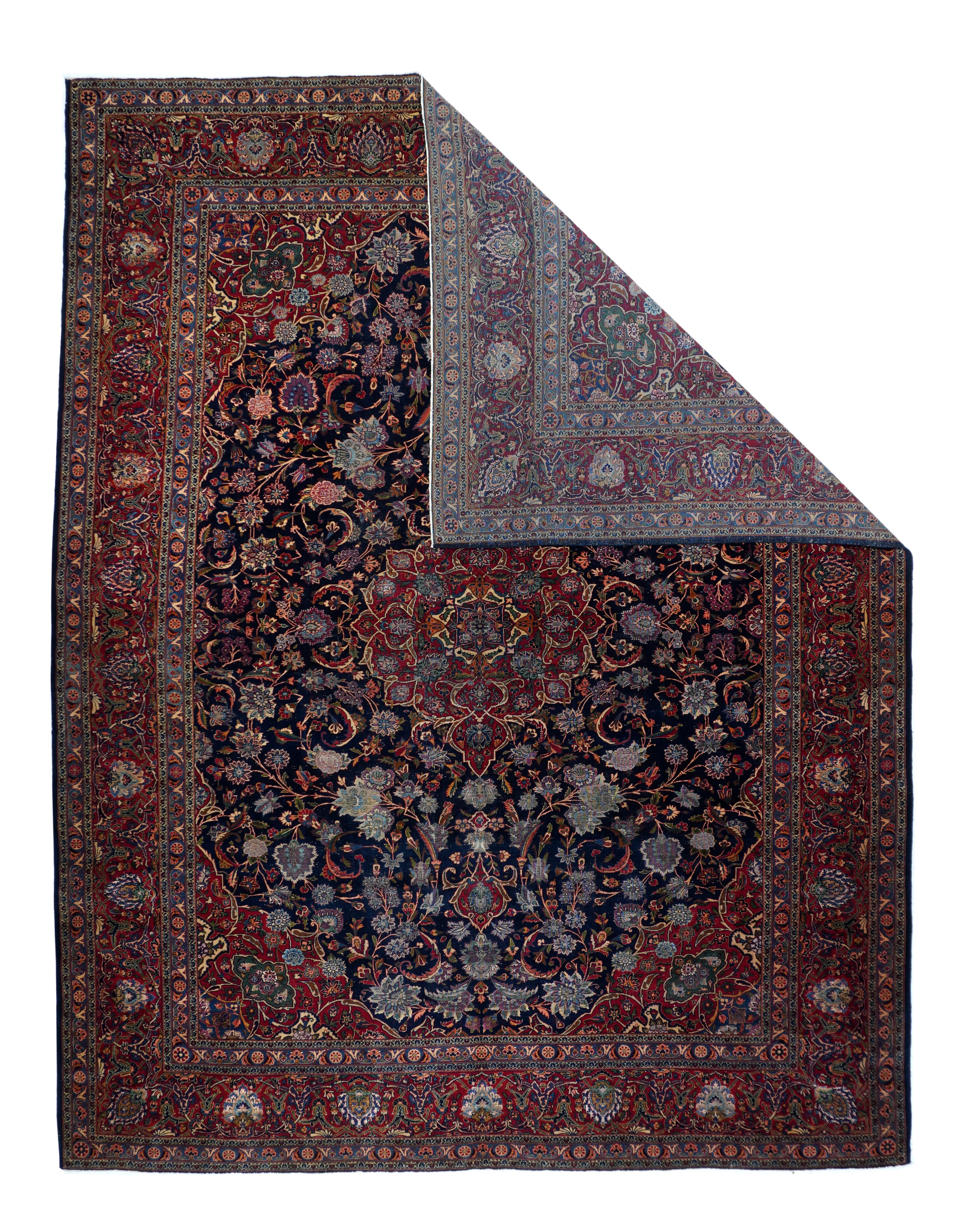 Tapis persan Vintage Kashan 9'6