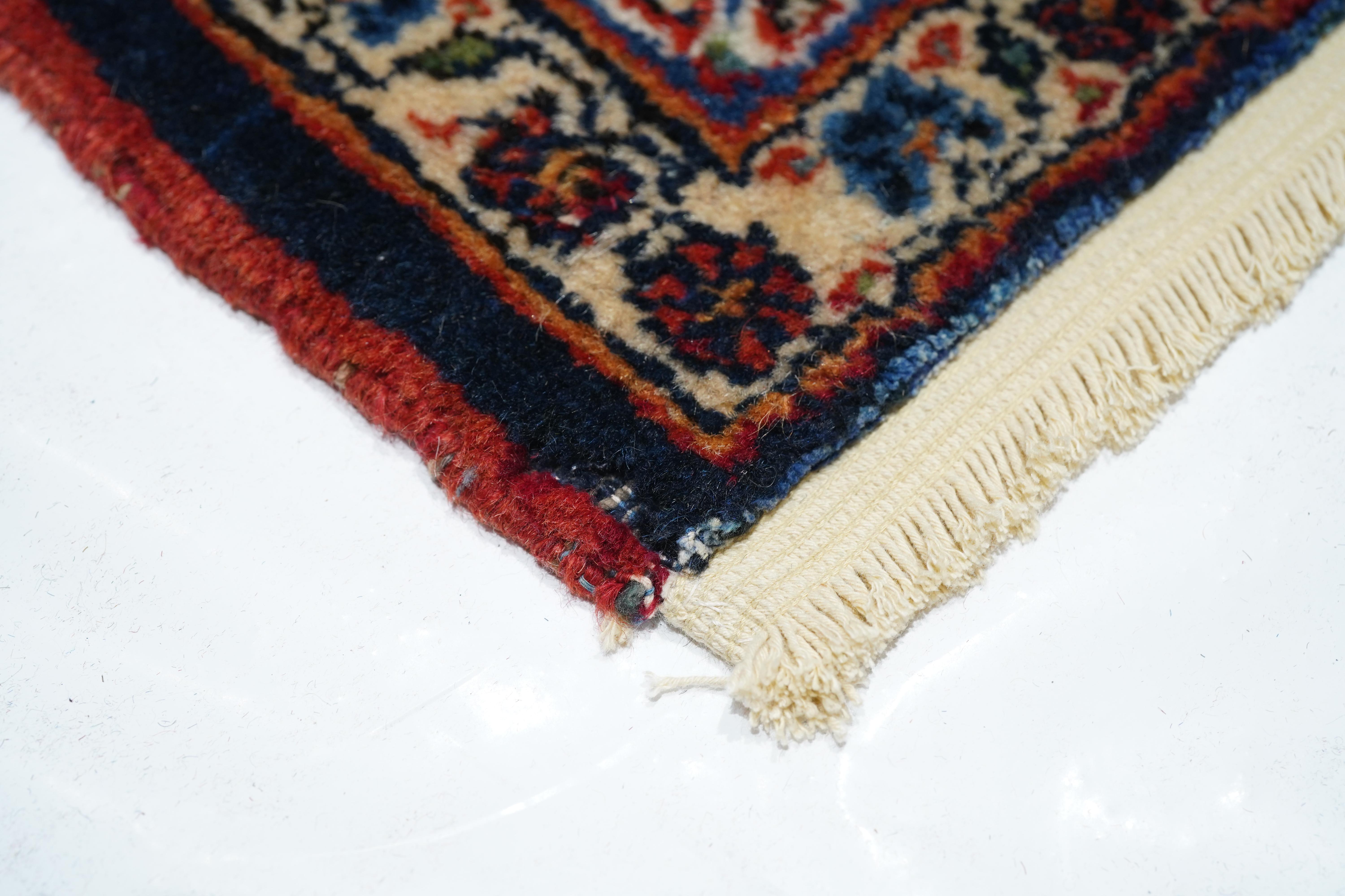 20th Century Vintage Persian Kashan Rug 9’8” x 12’6” For Sale