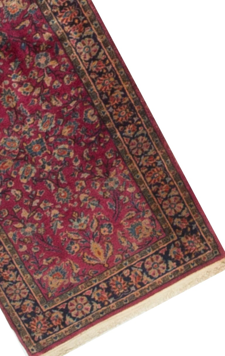 Vintage Persian Kashan Rug Carpet Circa 1920 2'1 x 3'10 For Sale at 1stDibs