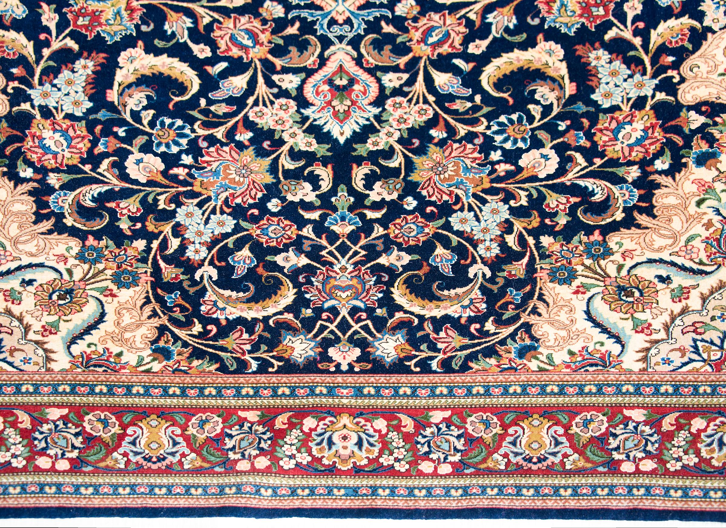 Vintage Persian Kashan Rug For Sale 4