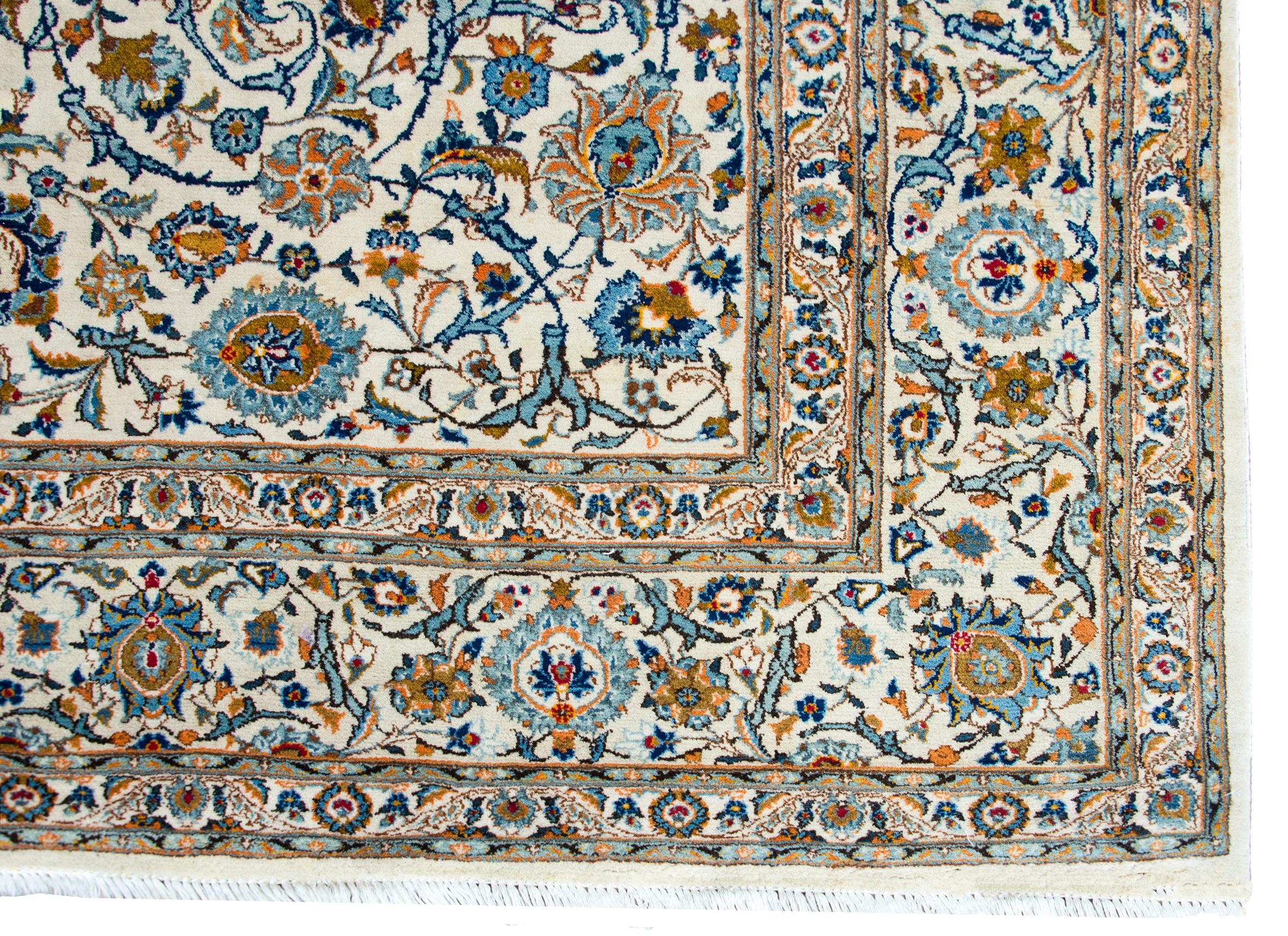 Vintage Persian Kashan Rug For Sale 6