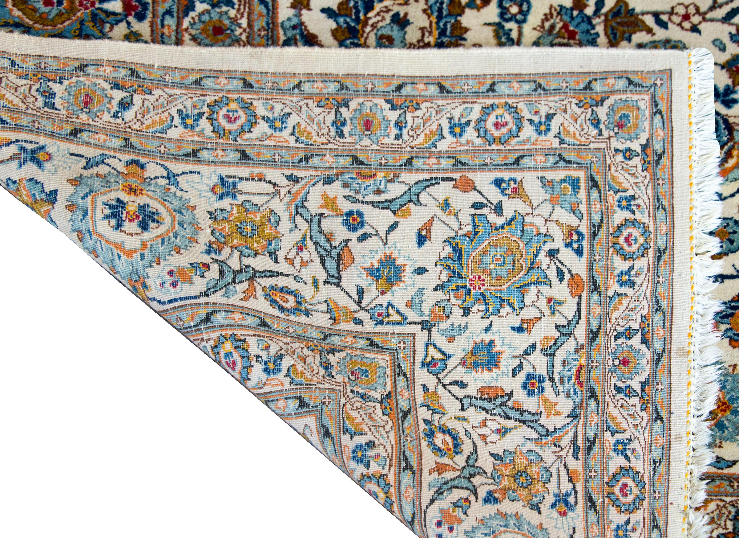 Vintage Persian Kashan Rug For Sale 7