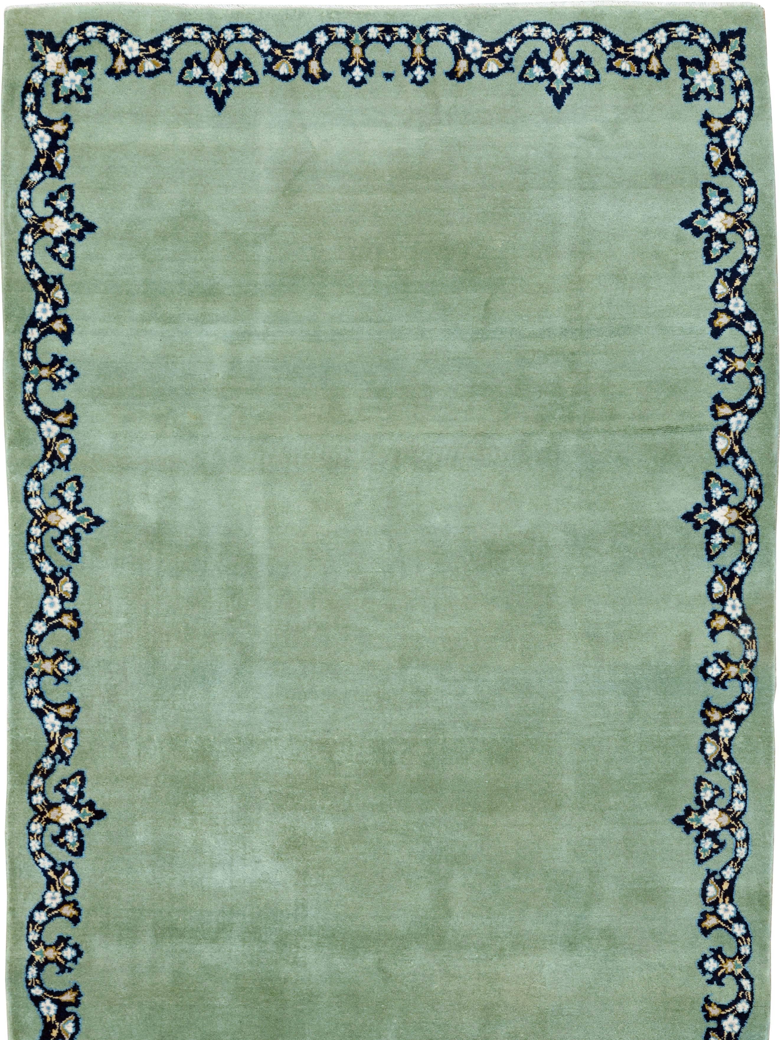 A vintage Persian Kashan runner from the mid-20th century.