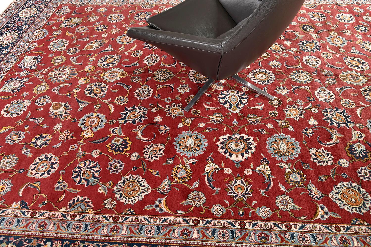 Alter persischer Kashan-Teppich (20. Jahrhundert) im Angebot