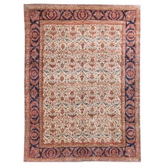 Persischer Kashan-Teppich im Vintage-Stil, 10'4 x 13'11.