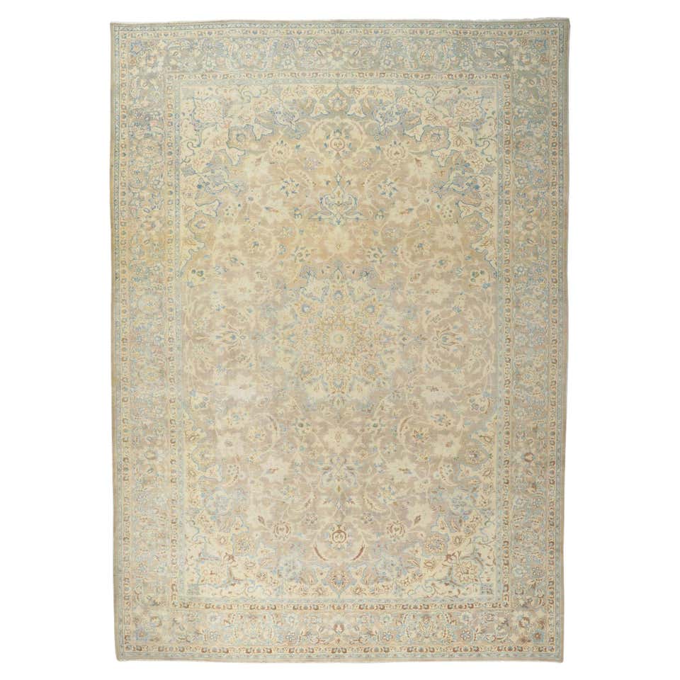 Vintage Persian Kashan Rug For Sale at 1stDibs