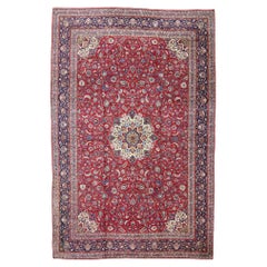 Alfombra Persa Kashan Vintage, la sensibilidad tradicional se une a la majestuosa decadencia