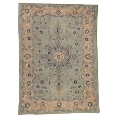 Vintage Persian Kashan Rug, Gustavian Grace Meets Neoclassic Elegance