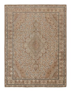 Persischer Kashan-Teppich mit Medaillon und Blumenmuster, von Rug & Kilim
