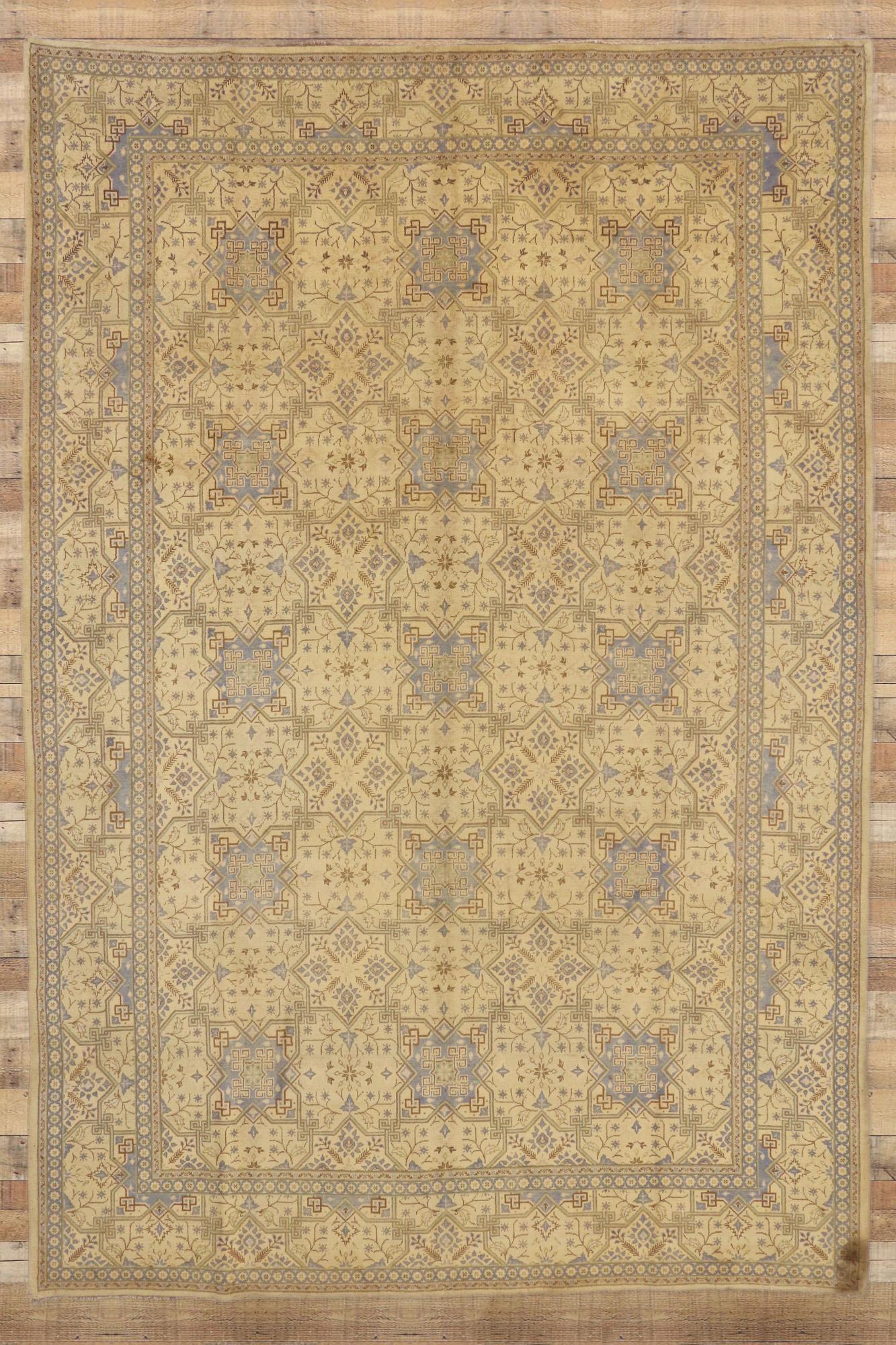 Vintage Persian Kashan Rug with Traditional Style en vente 2
