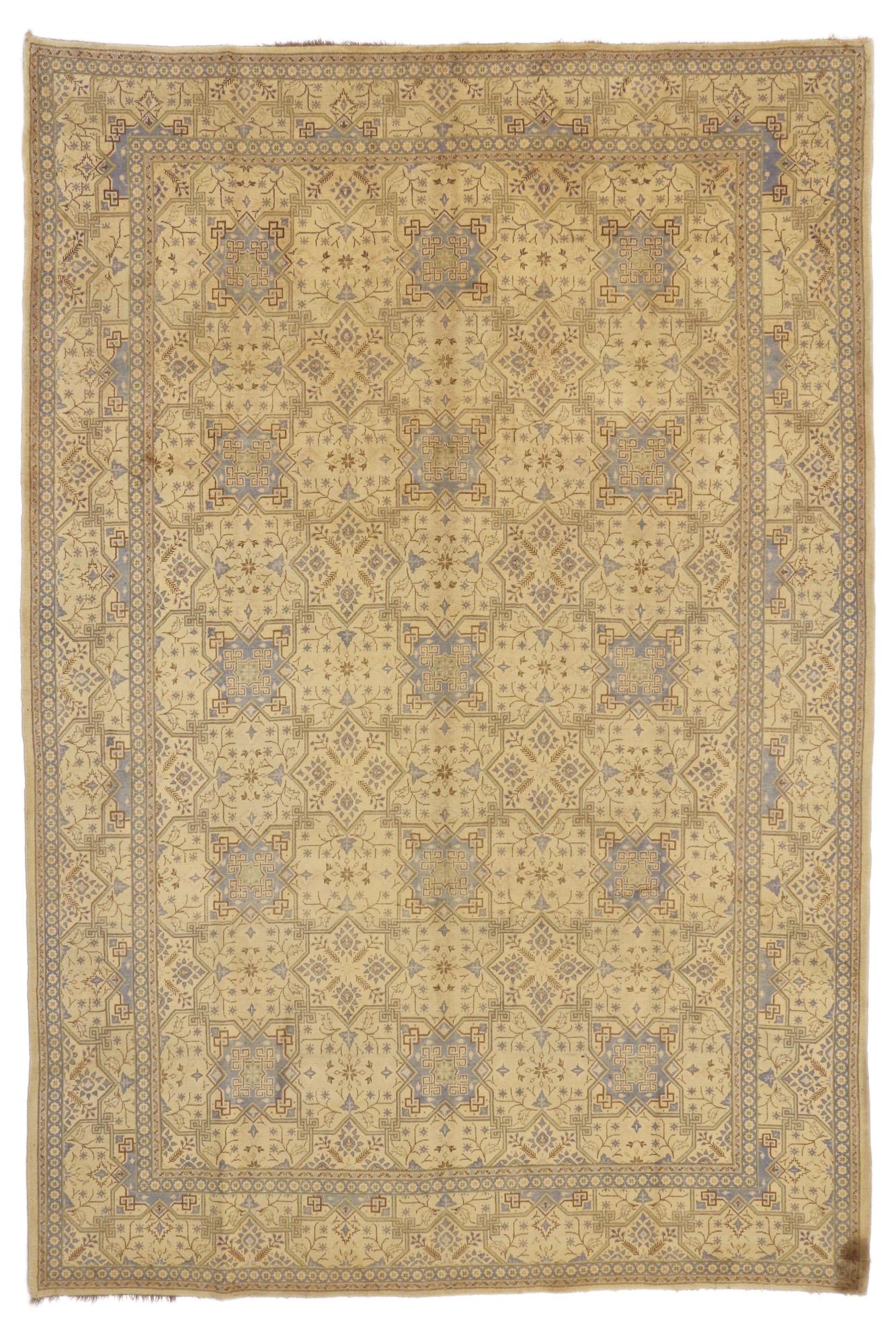 Vintage Persian Kashan Rug with Traditional Style en vente 3