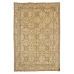 Vintage Persian Kashan Rug with Traditional Style