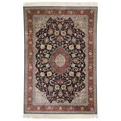 Tapis persan Kashan vintage de style Renaissance hollandaise ancienne