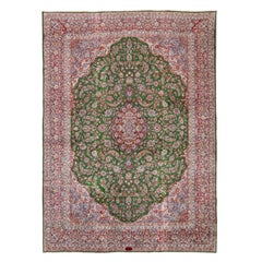 Vintage Persian Kerman Arjomand Pair Rug - Size:11'4 X 8'2