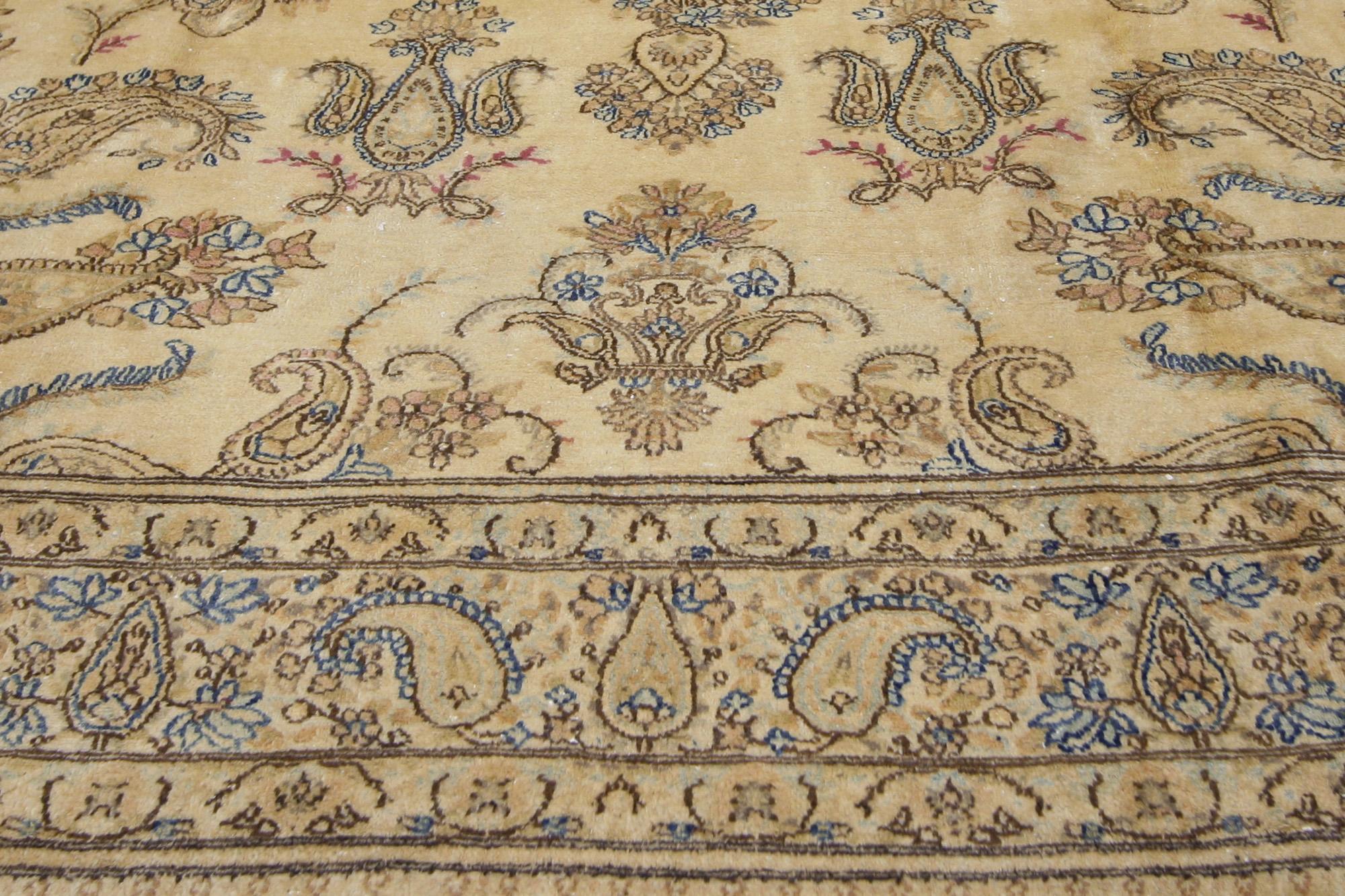 Kirman Vintage Persian Kerman Carpet For Sale