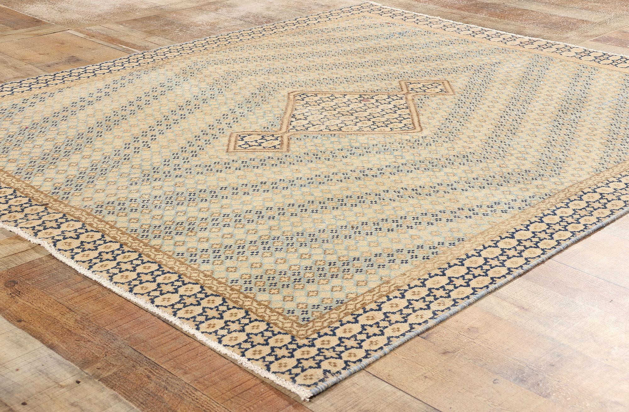 20th Century Vintage Persian Kerman Carpet For Sale