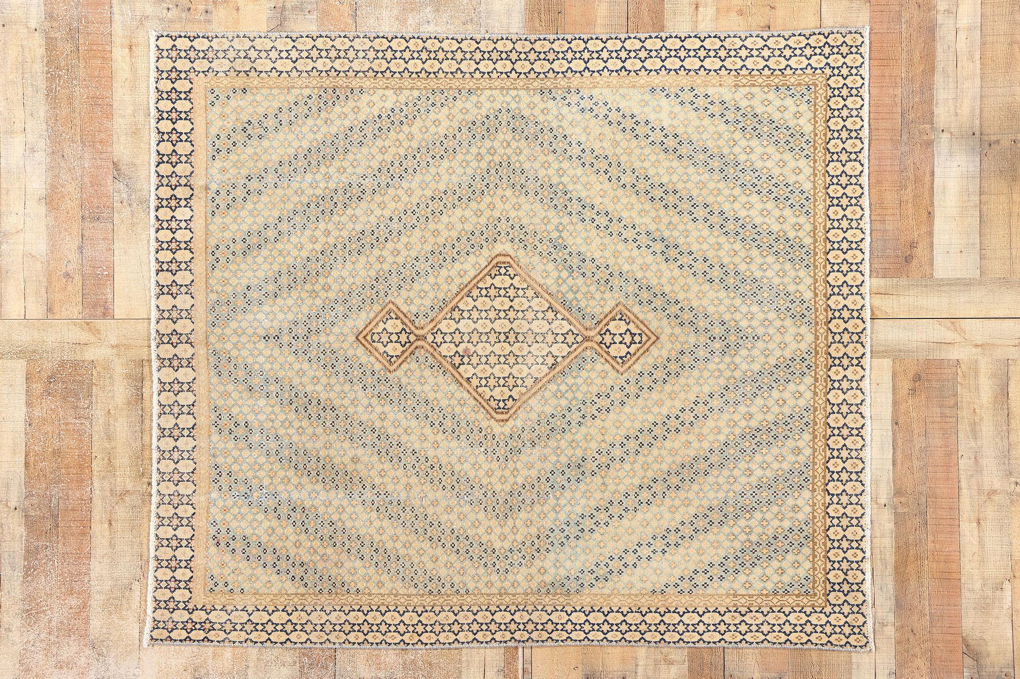 Vintage Persian Kerman Carpet For Sale 2