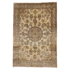 Vintage Persian Kerman Carpet