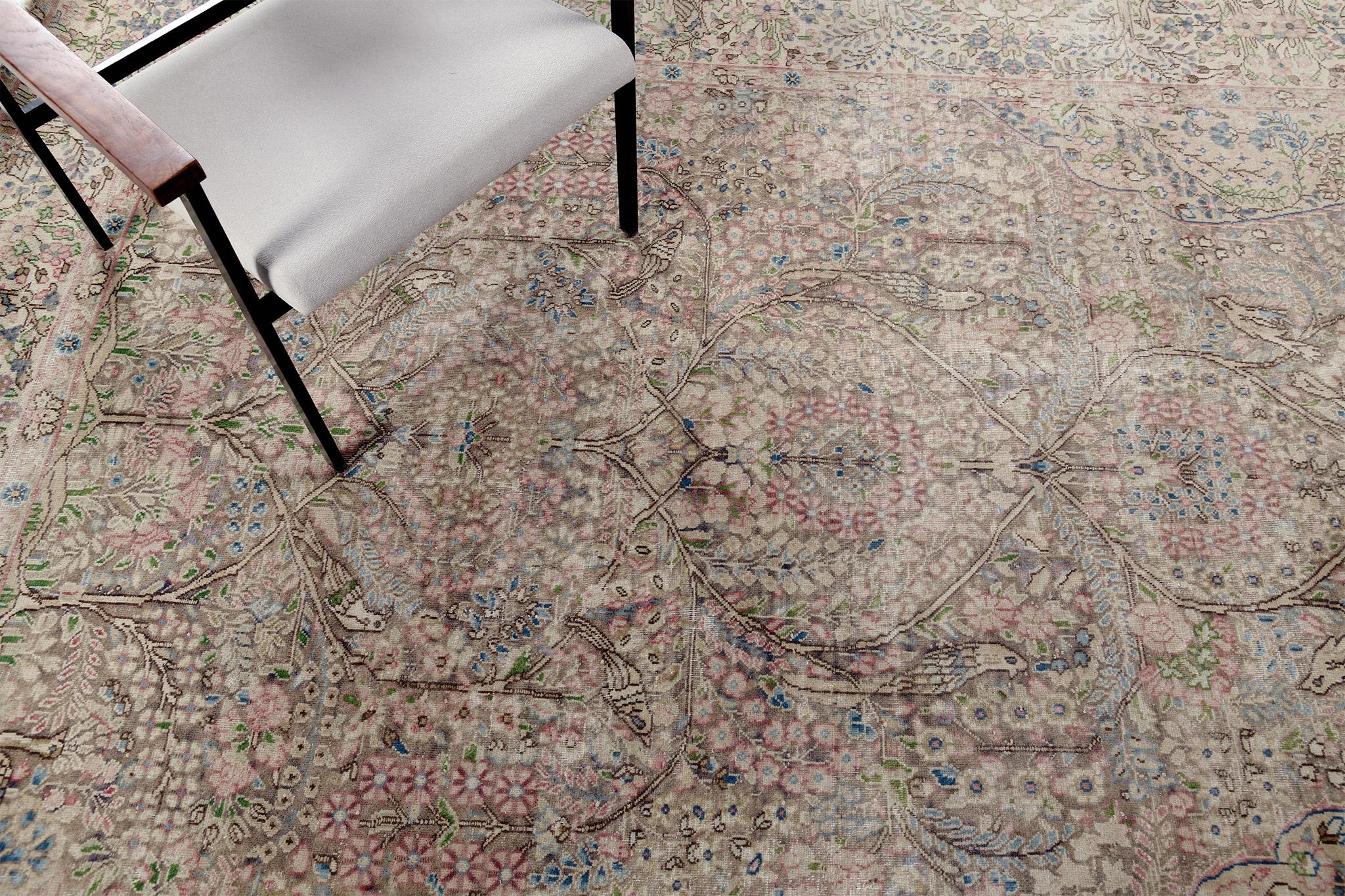 Persischer Kerman, Vintage im Angebot 3