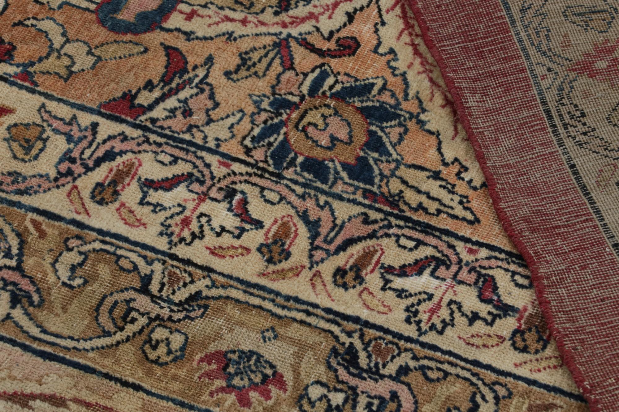 Vintage Persian Kerman Lavar rug, with Floral Patterns, from Rug & Kilim For Sale 1