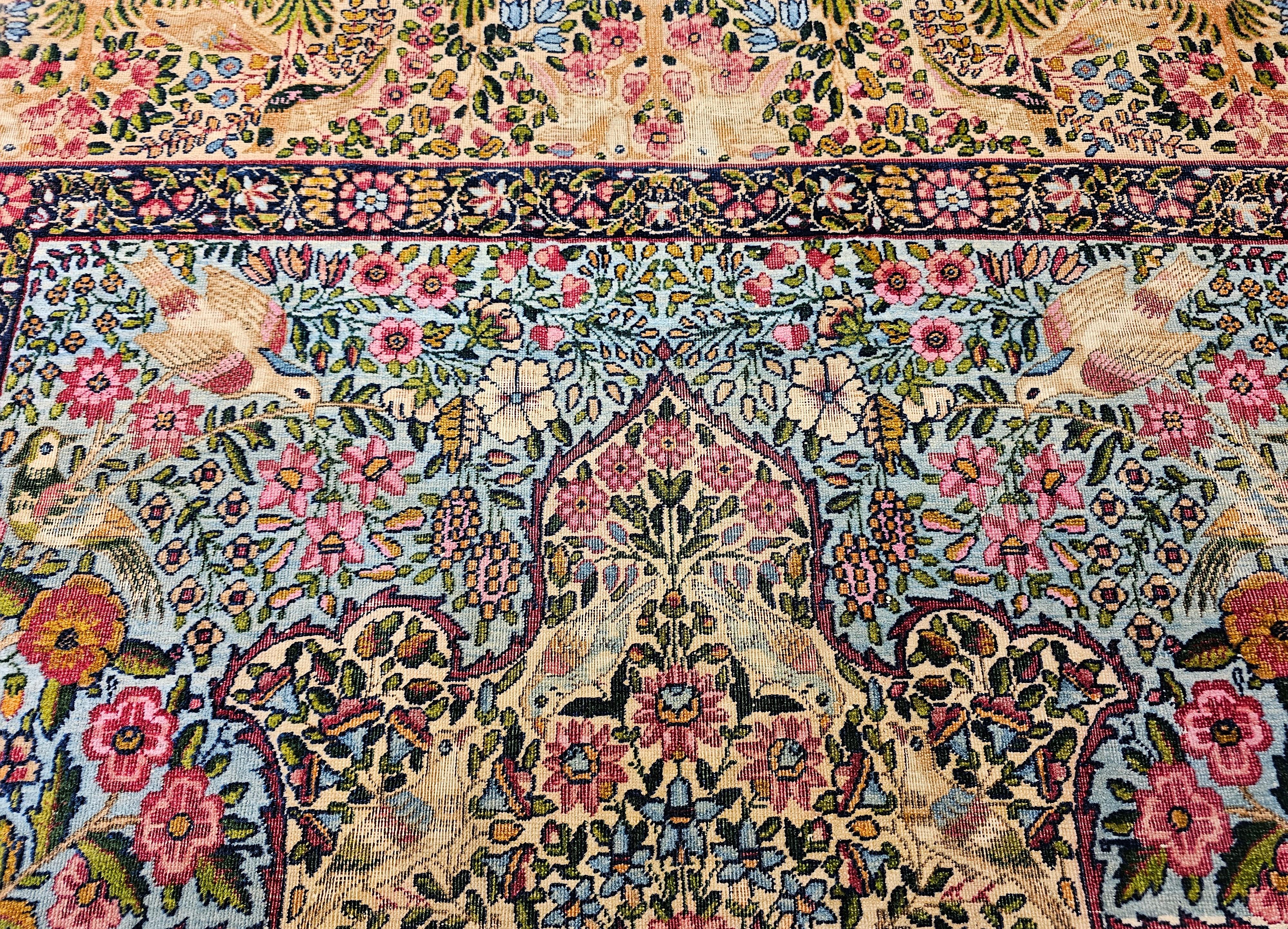 Vintage Kerman Lavar persiano 