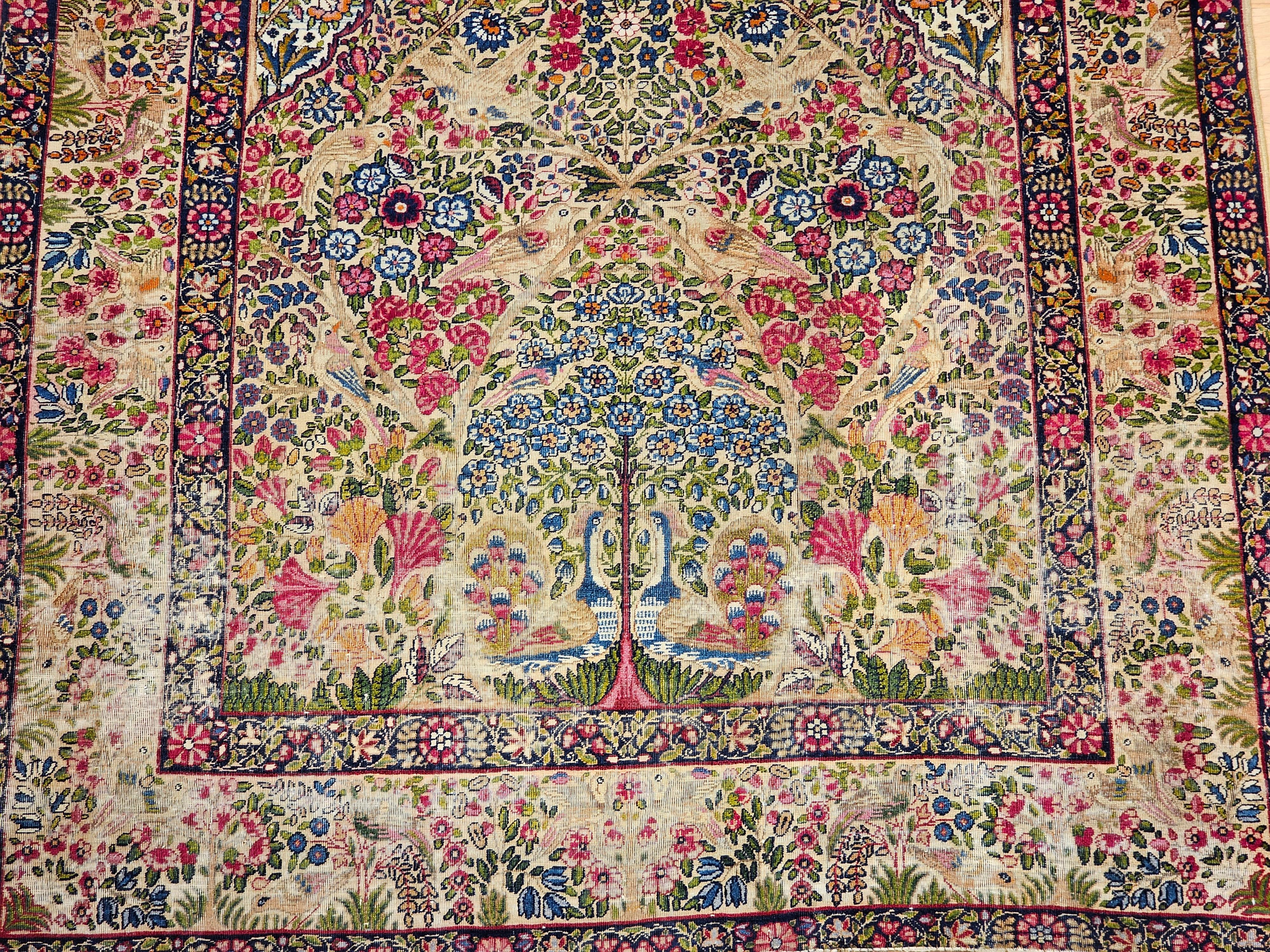 Persiano Vintage Kerman Lavar persiano 