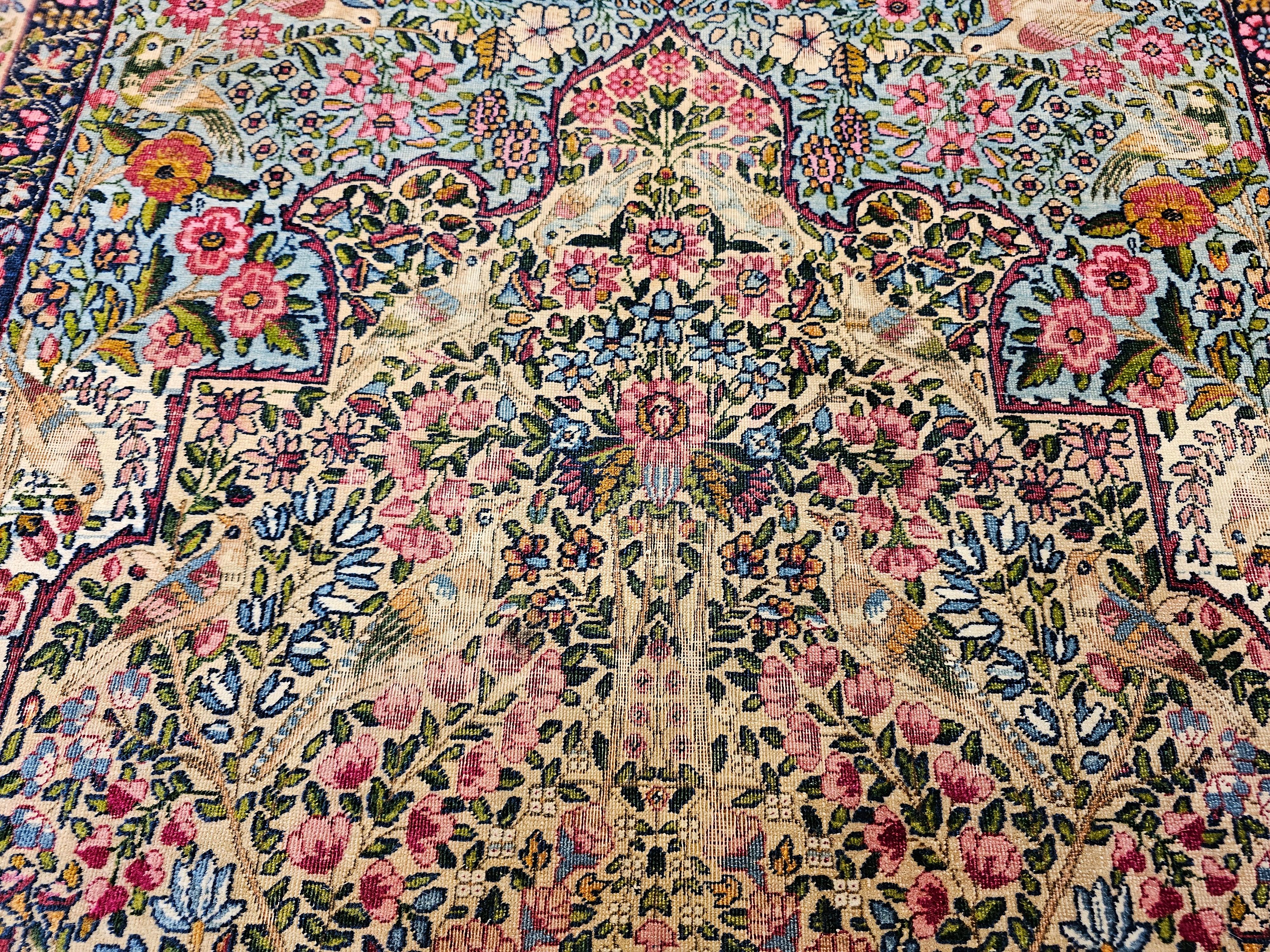 Vintage Kerman Lavar persiano 