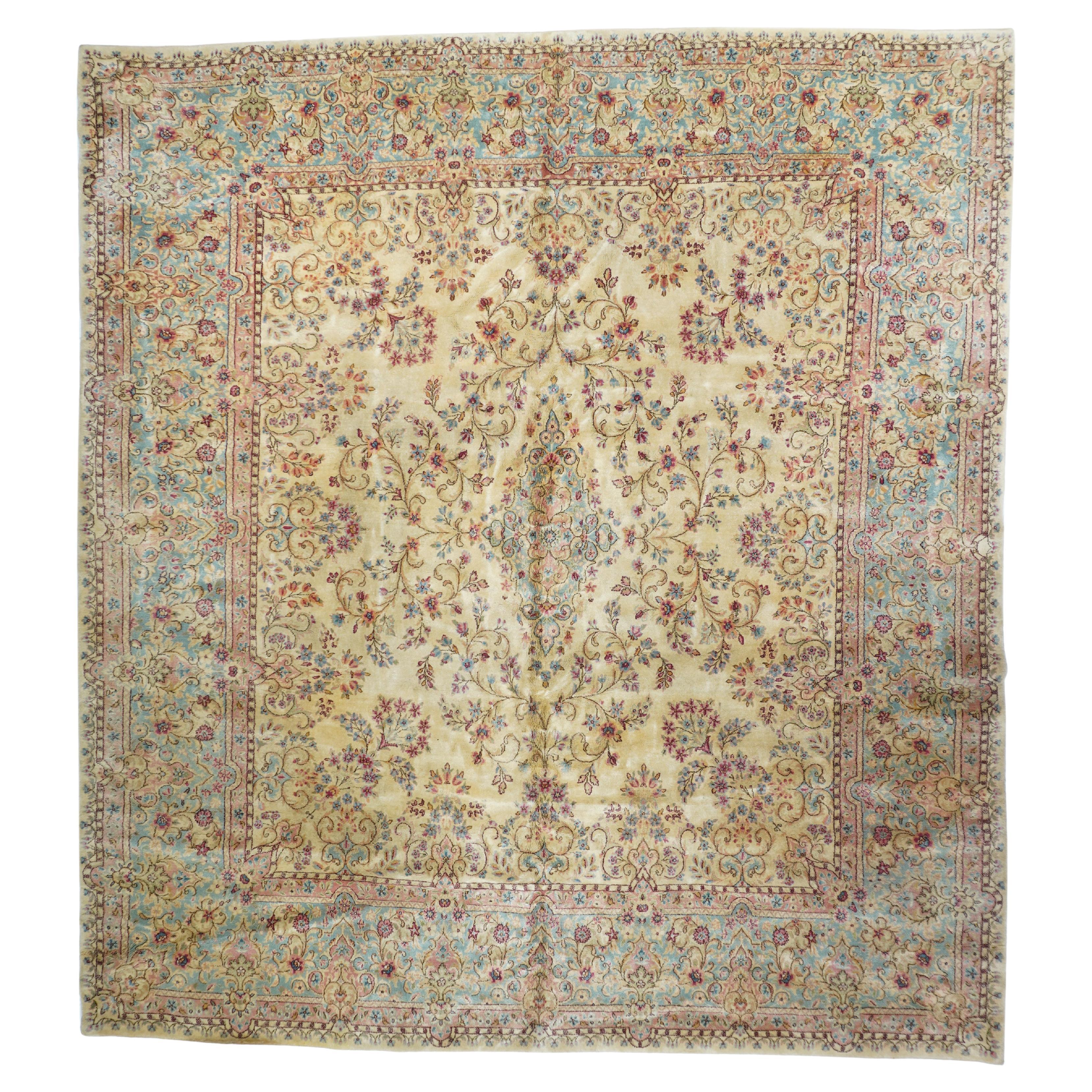 Vintage Persian Kerman Rug 10’0" x 11’0"