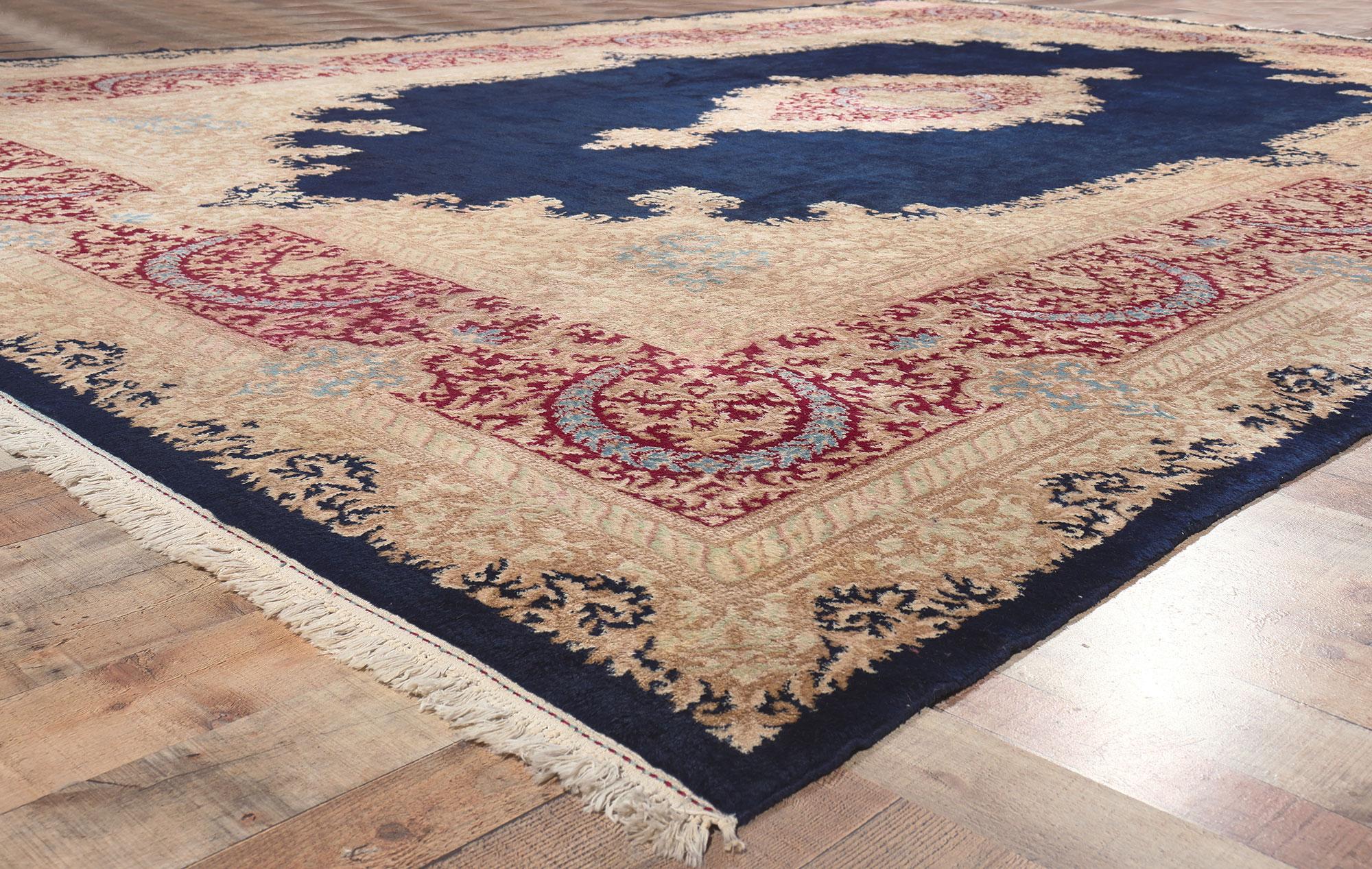 Persischer Kerman-Teppich im Vintage-Stil, 11'09 x 17'06 (Wolle) im Angebot