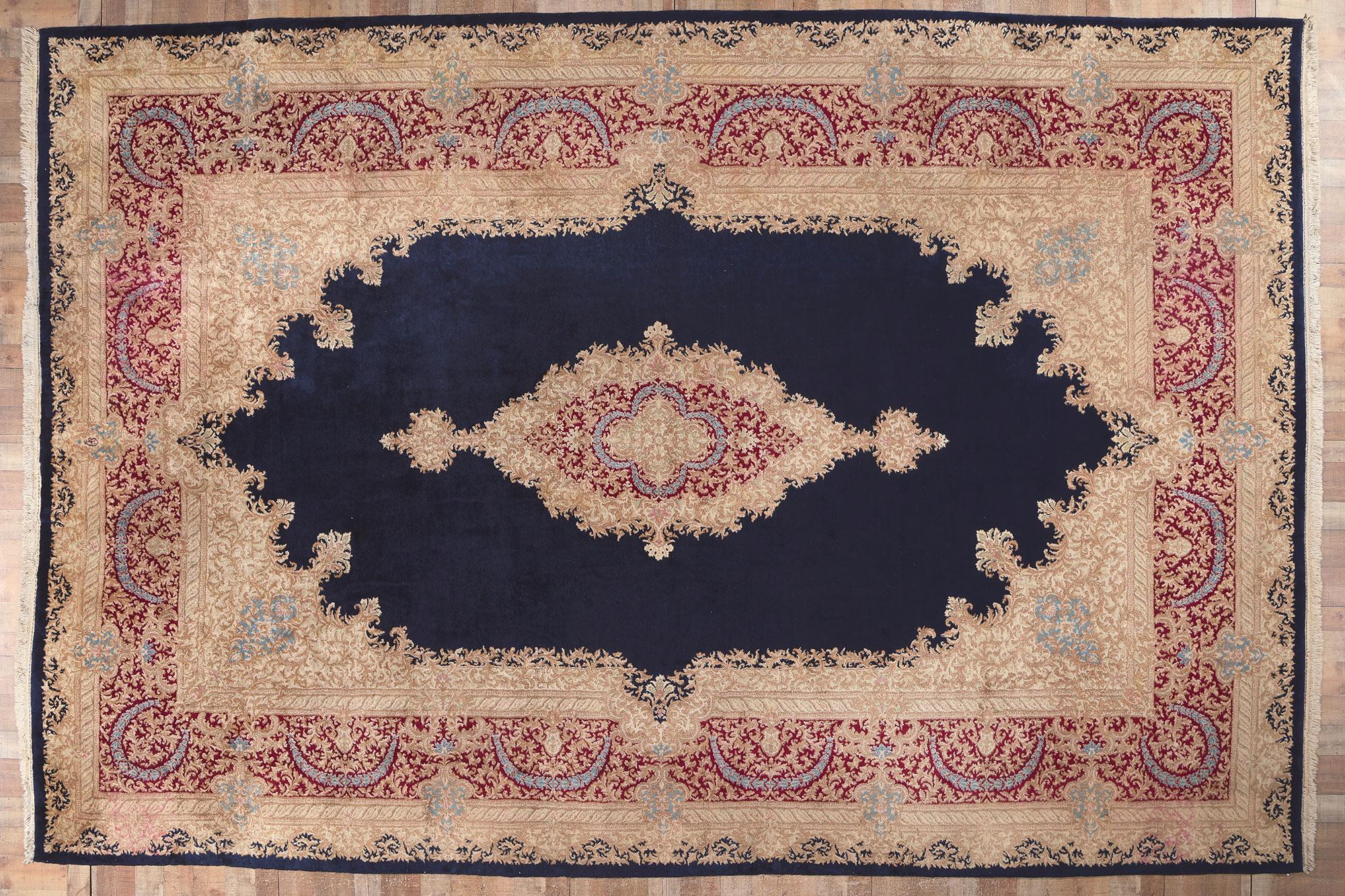Persischer Kerman-Teppich im Vintage-Stil, 11'09 x 17'06 im Angebot 2