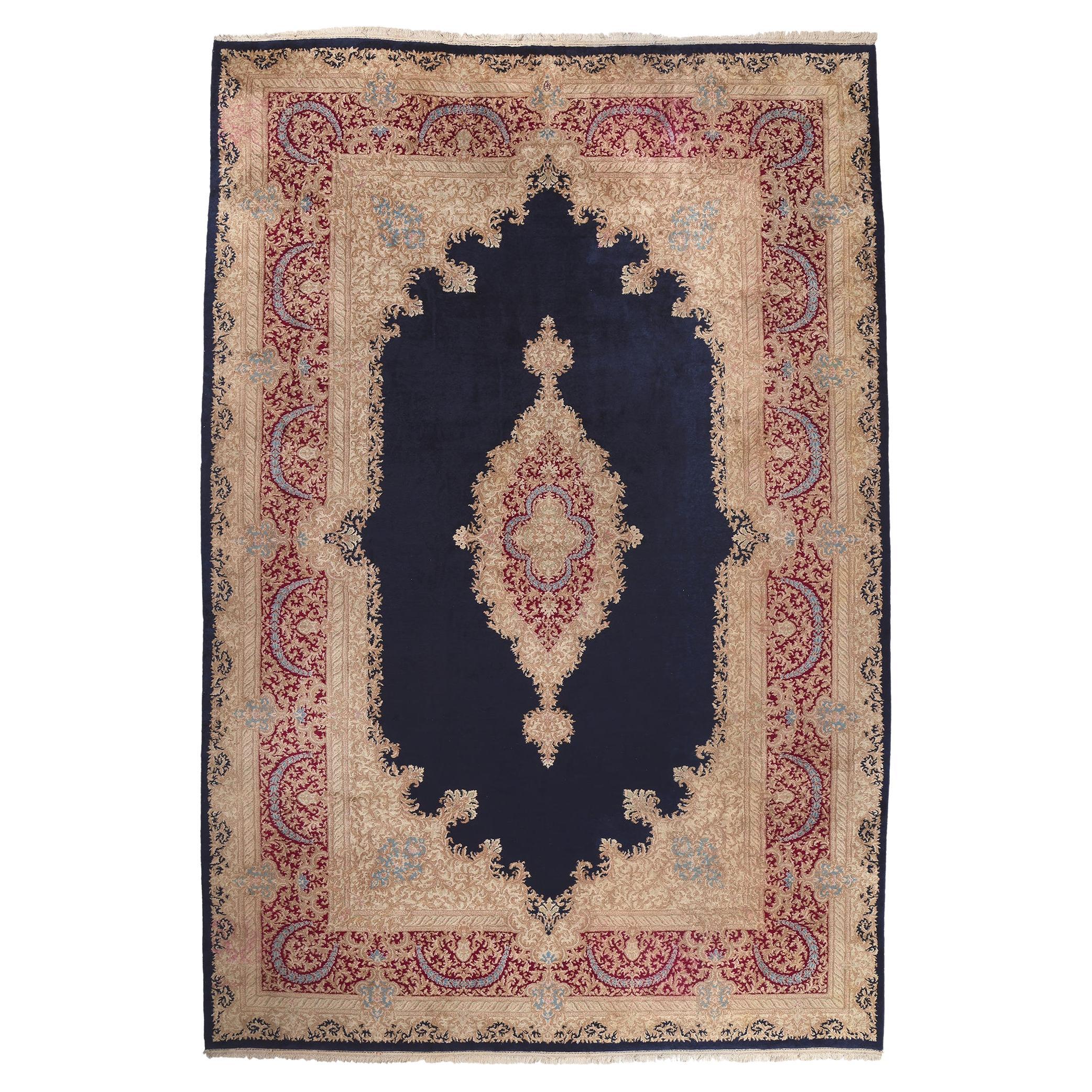 Persischer Kerman-Teppich im Vintage-Stil, 11'09 x 17'06