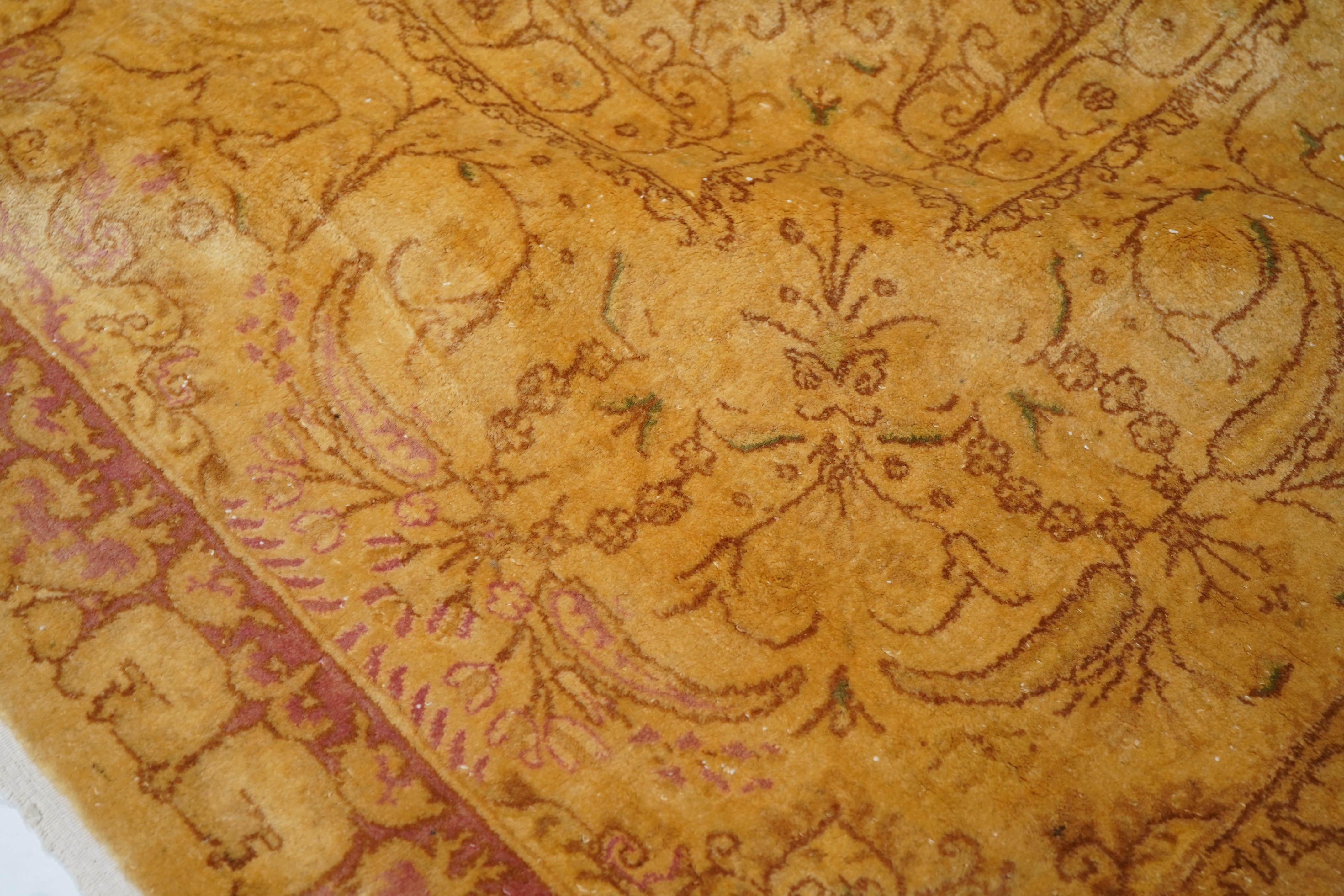 Vintage Persisch Kerman Teppich 11'6 x 18'5 im Angebot 5