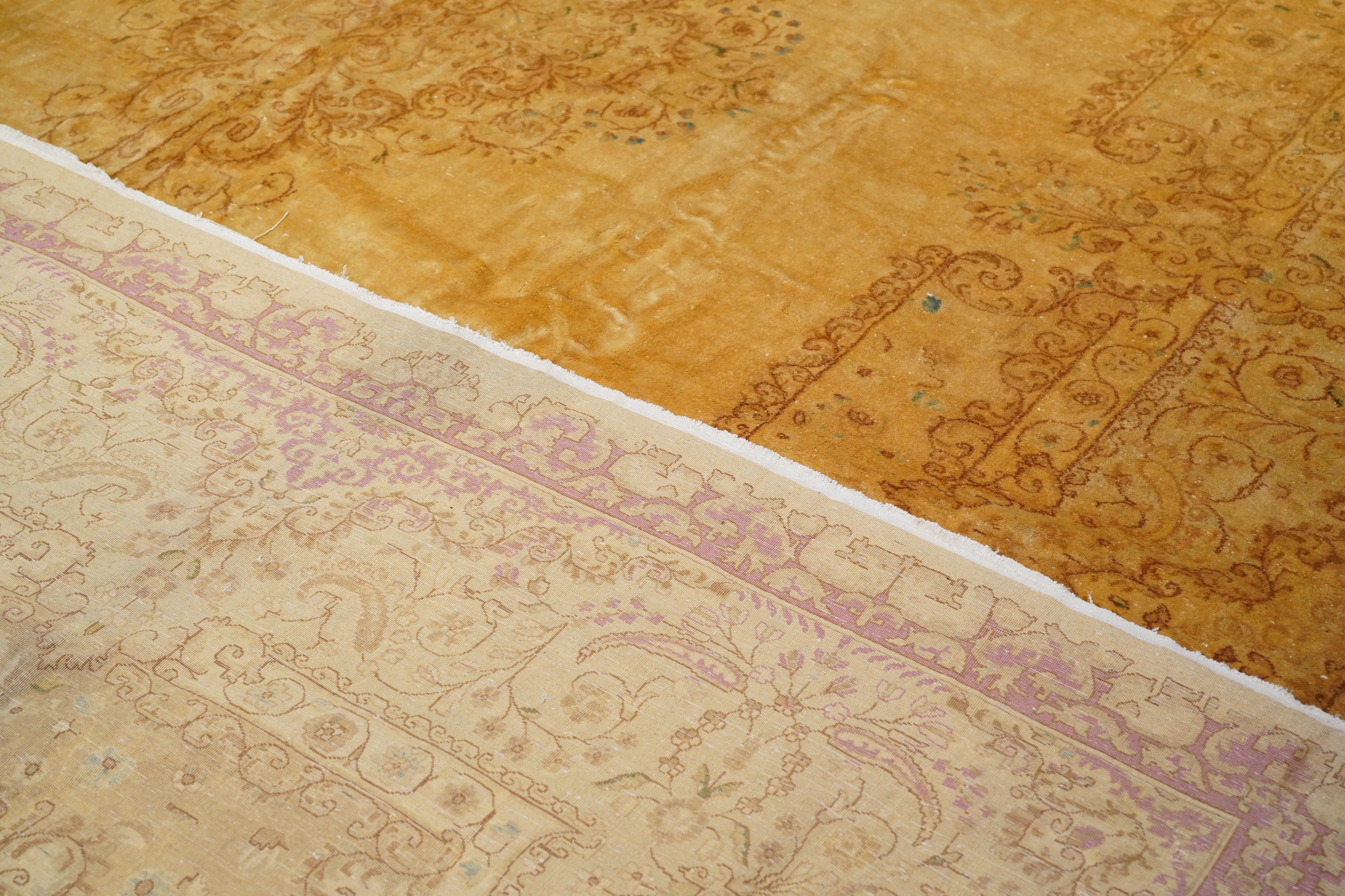 Vintage Persisch Kerman Teppich 11'6 x 18'5 im Angebot 7