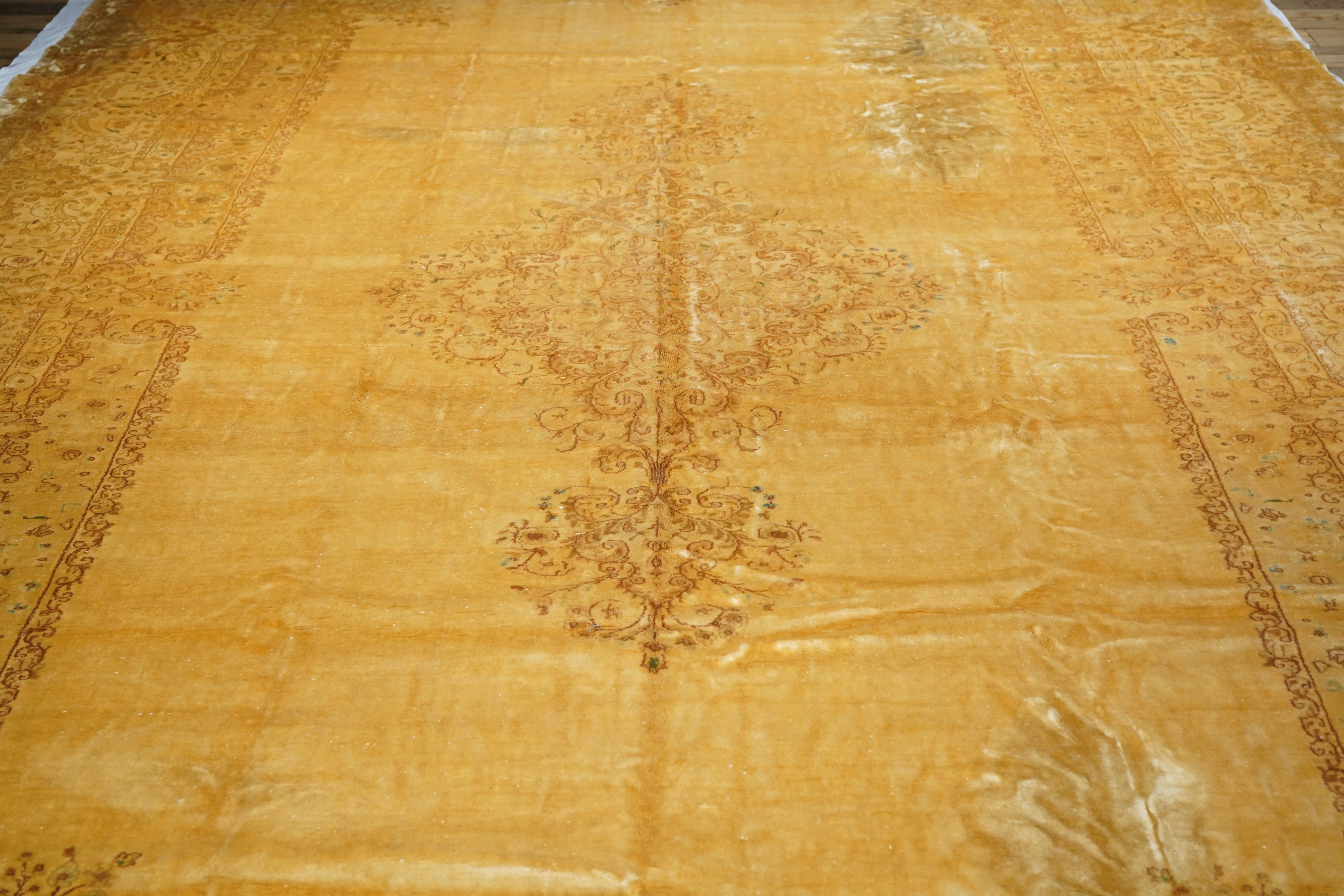 Vintage Persisch Kerman Teppich 11'6 x 18'5 (Wolle) im Angebot