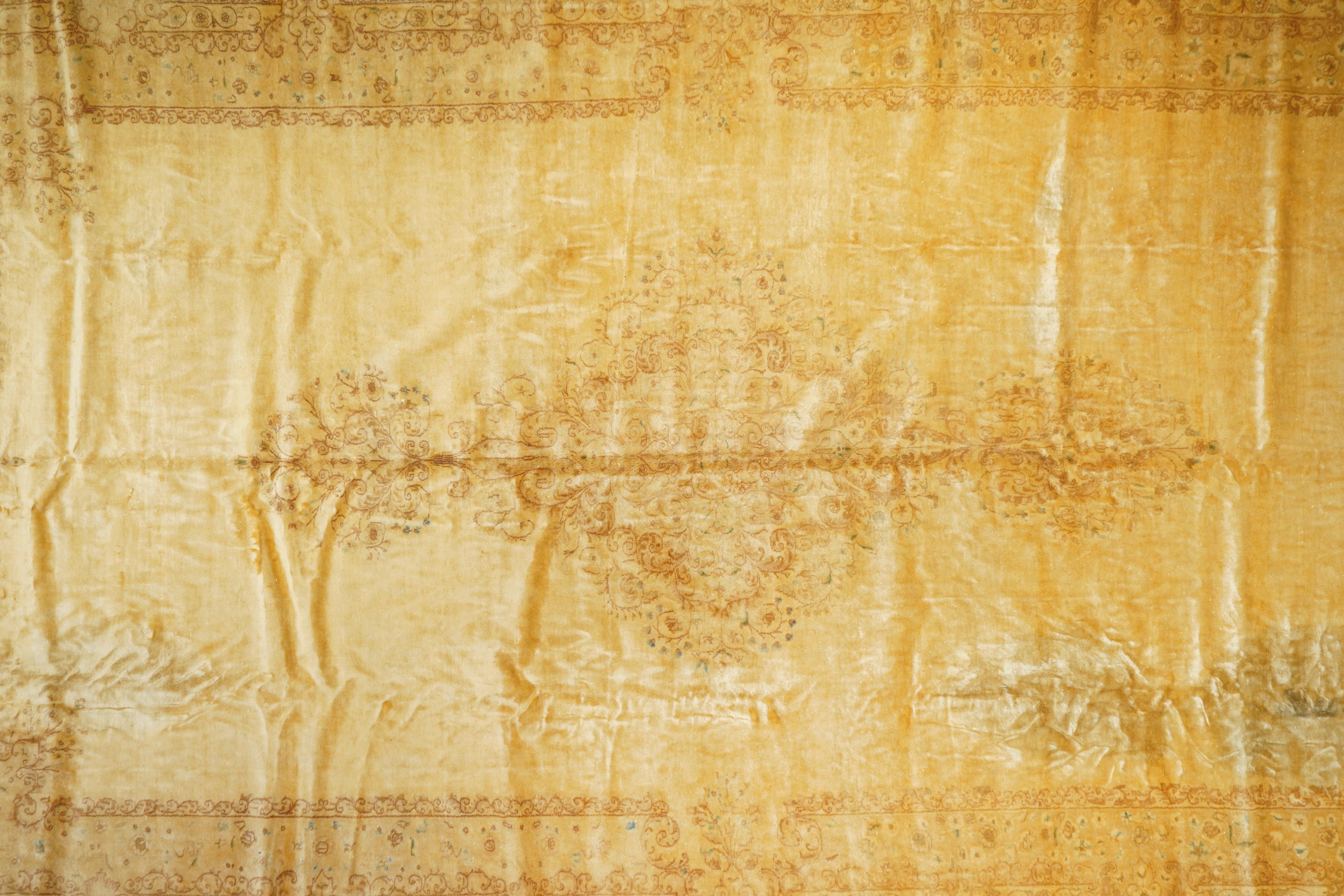 Vintage Persisch Kerman Teppich 11'6 x 18'5 im Angebot 2