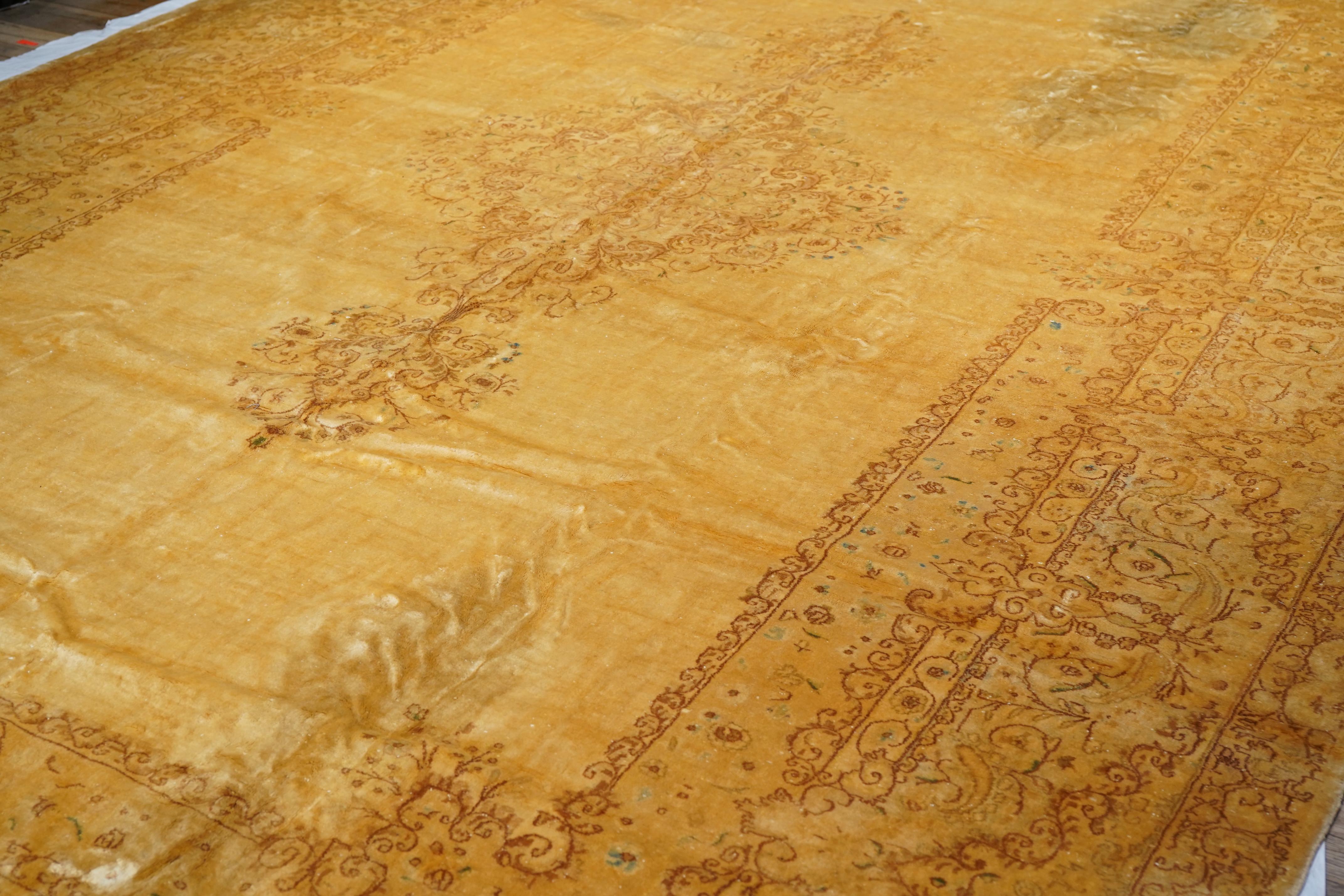 Vintage Persisch Kerman Teppich 11'6 x 18'5 im Angebot 3