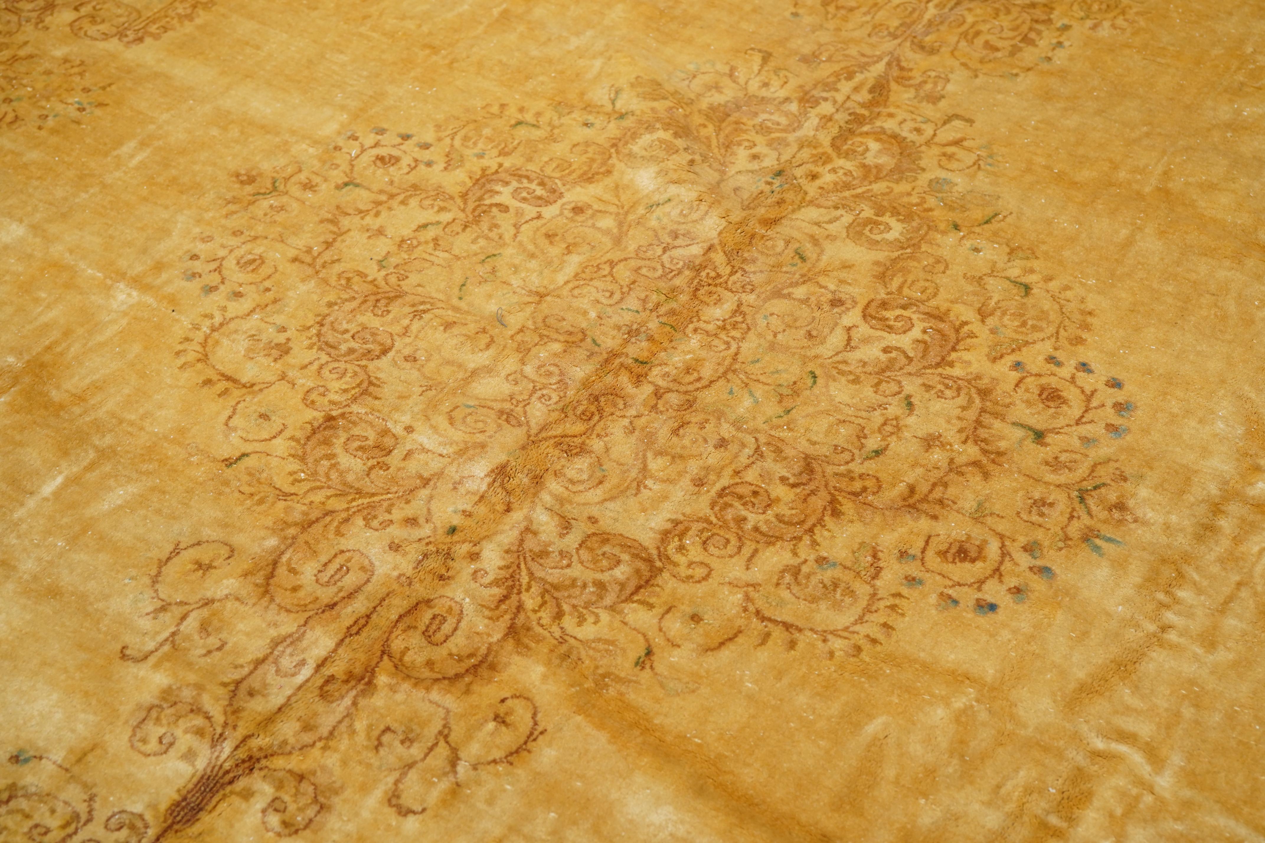 Vintage Persisch Kerman Teppich 11'6 x 18'5 im Angebot 4