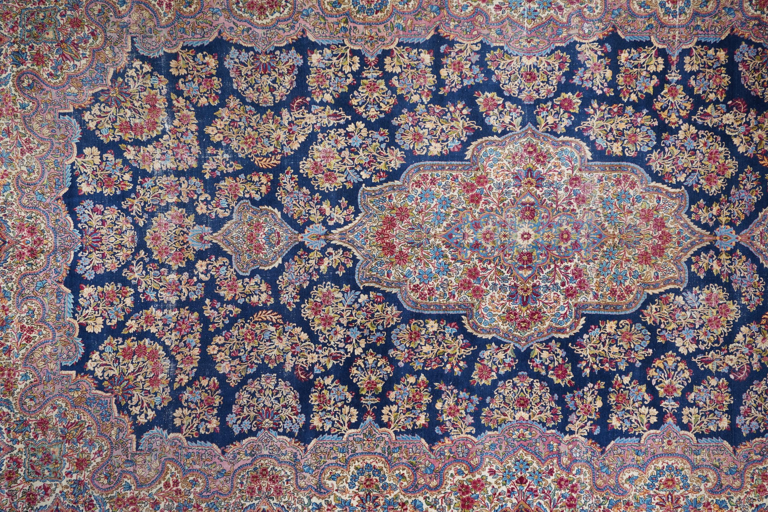 Alfombra Persa Kerman Vintage 12'0