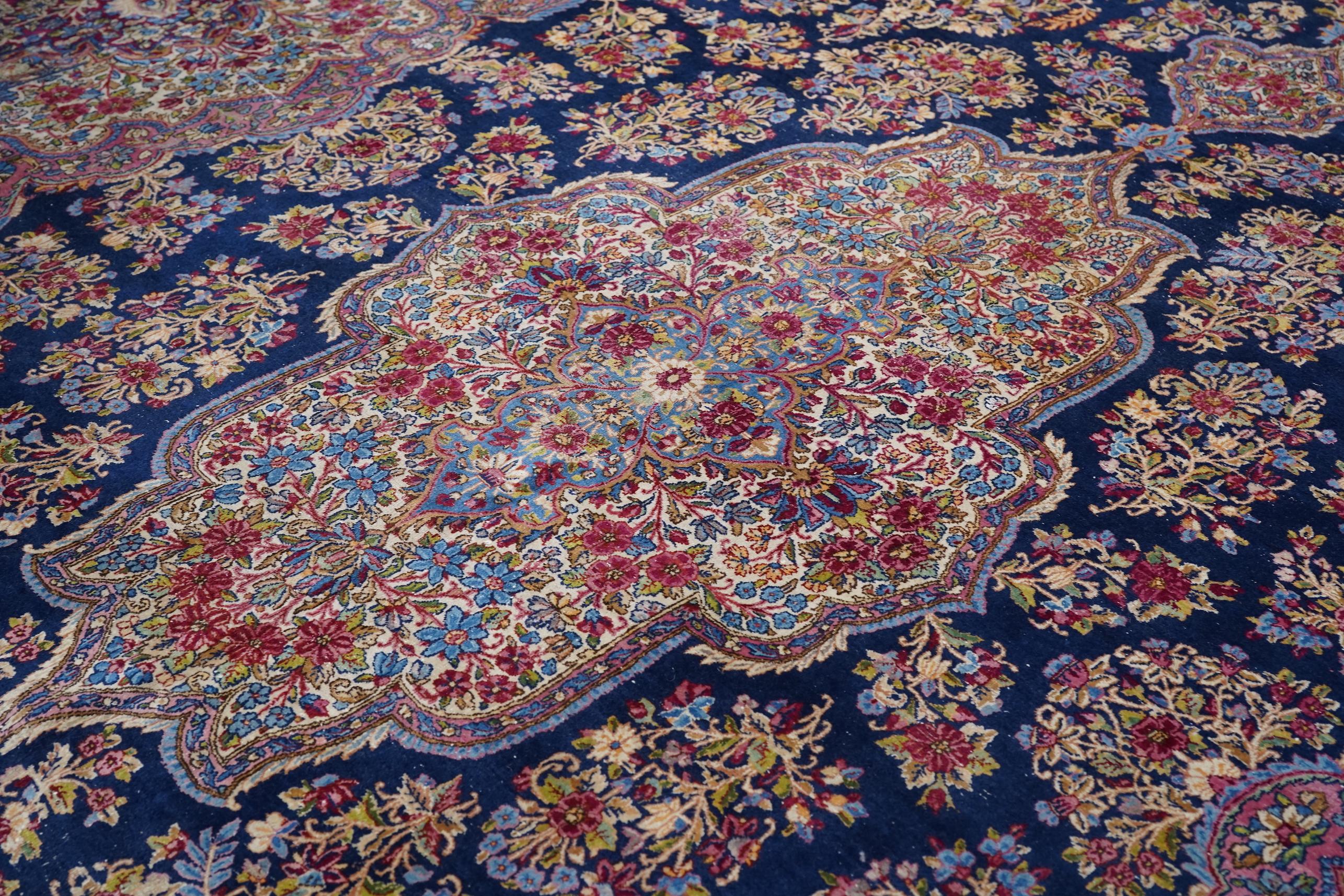 Alfombra Persa Kerman Vintage 12'0