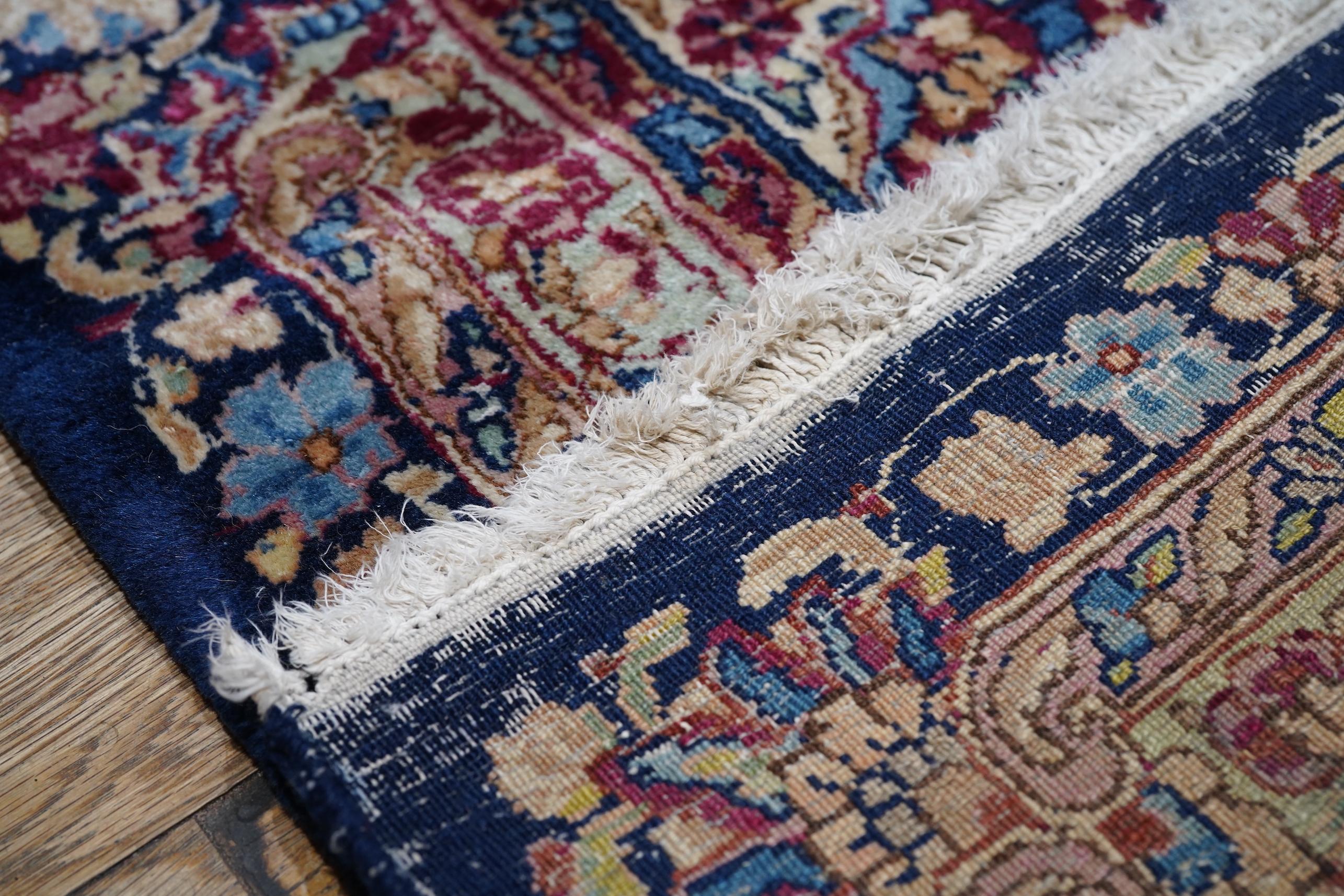 Alfombra Persa Kerman Vintage 12'0