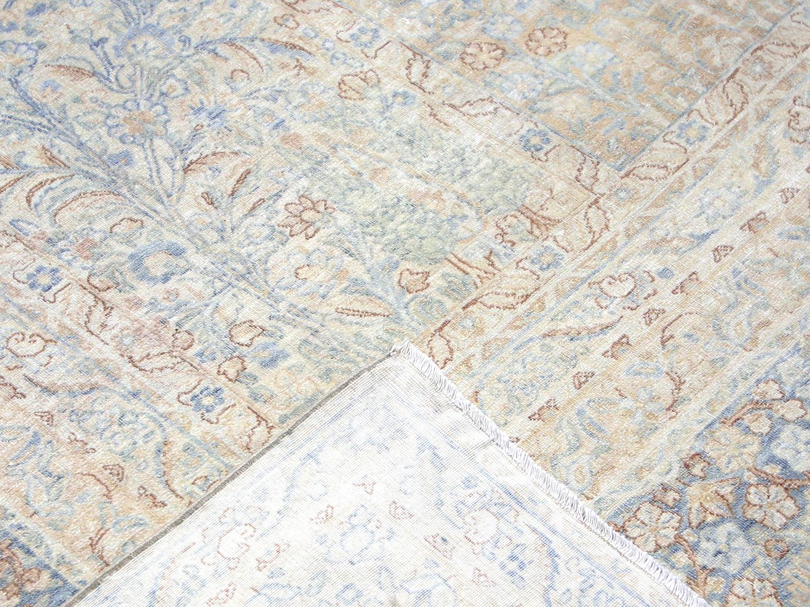 Hand-Woven Vintage Persian Kerman Rug - 12'5