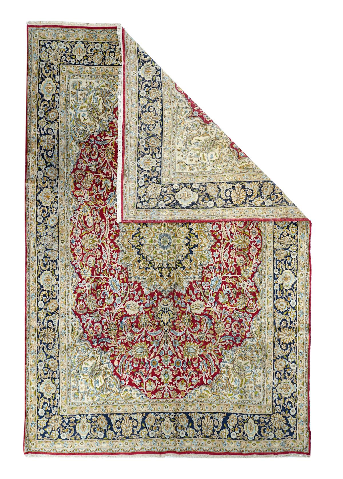 Vintage Persian Kerman Rug 8'5