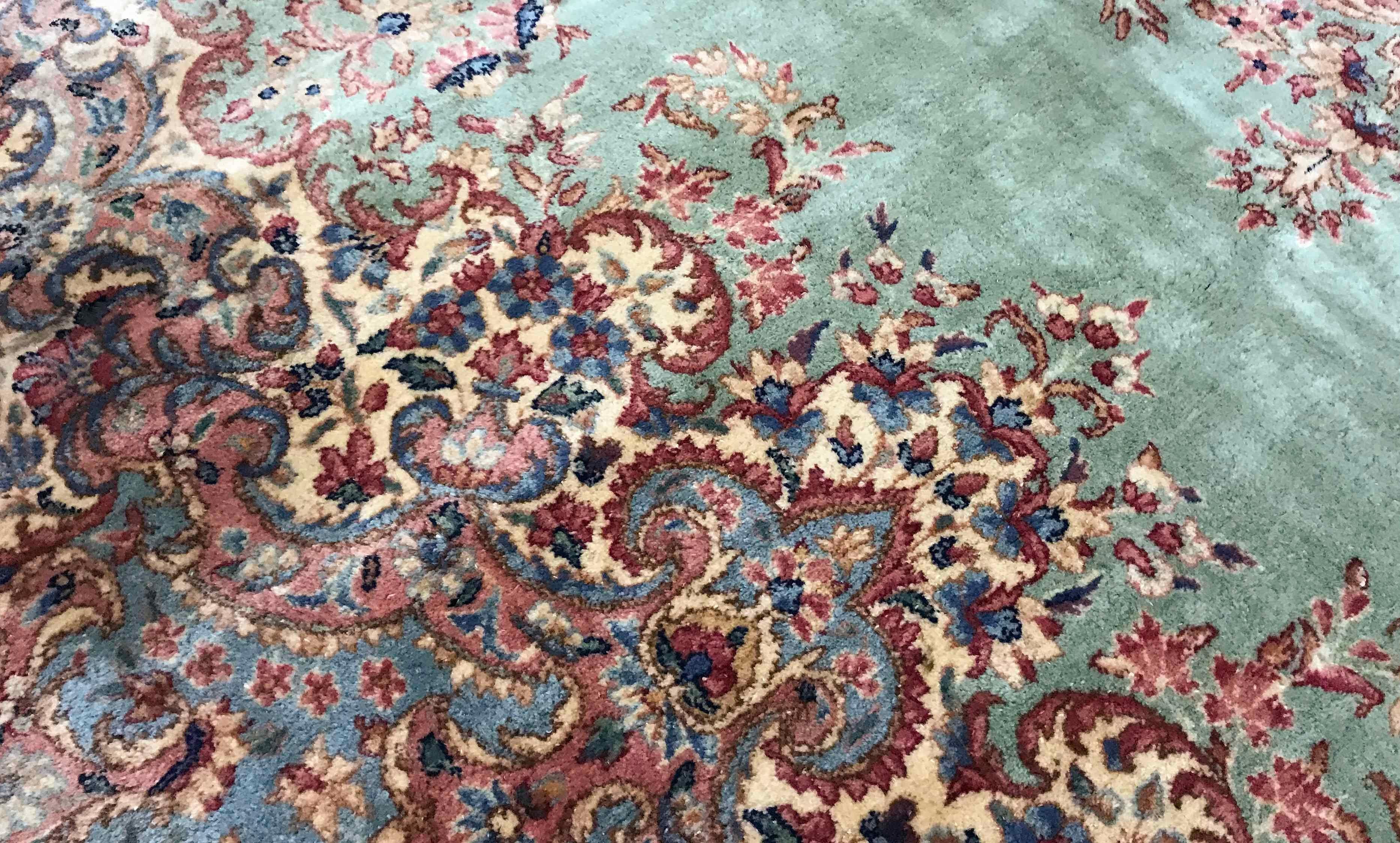 Kirman Vintage Persian Kerman Rug, circa 1940 For Sale
