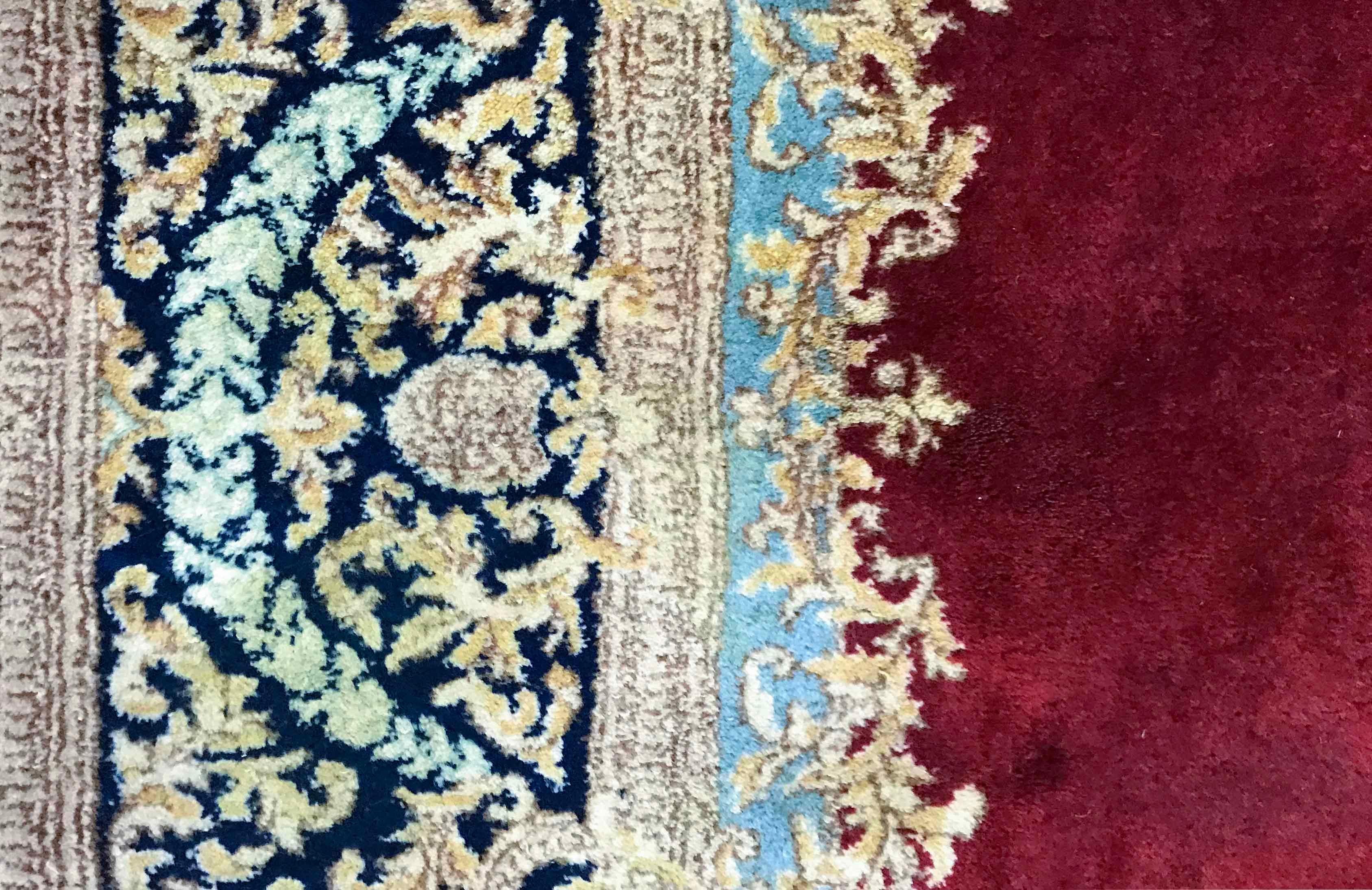 Hand-Woven Vintage Persian Kerman Rug, circa 1940 For Sale