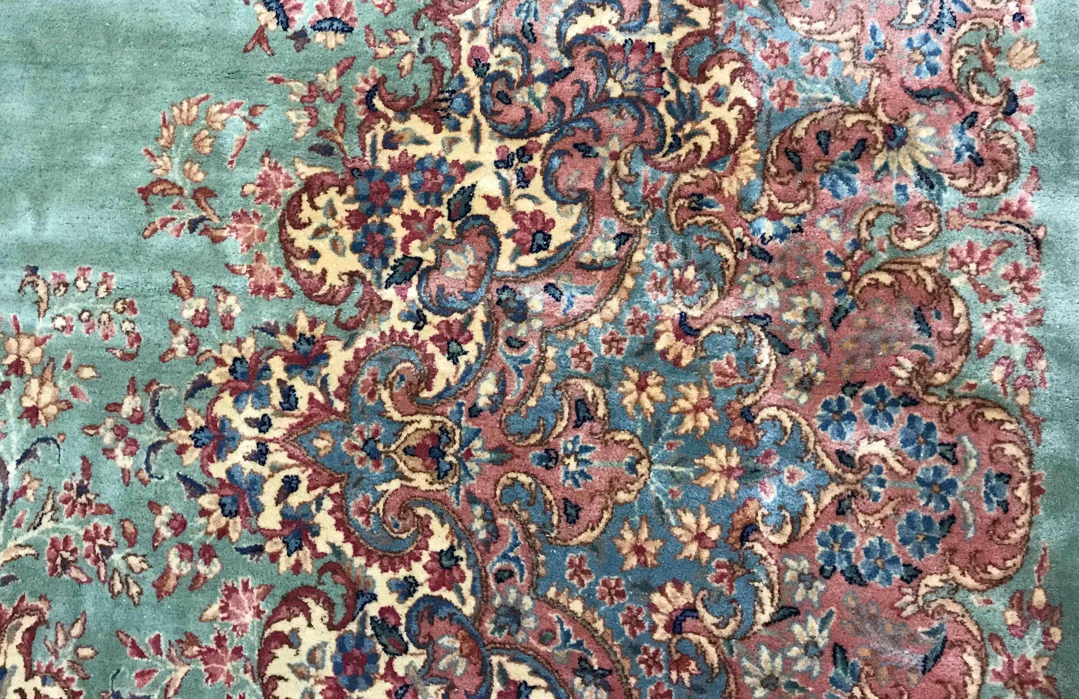 Vintage Persian Kerman Rug, circa 1940 In Good Condition For Sale In Secaucus, NJ