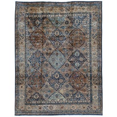 Alfombra persa Kerman vintage, circa 1940