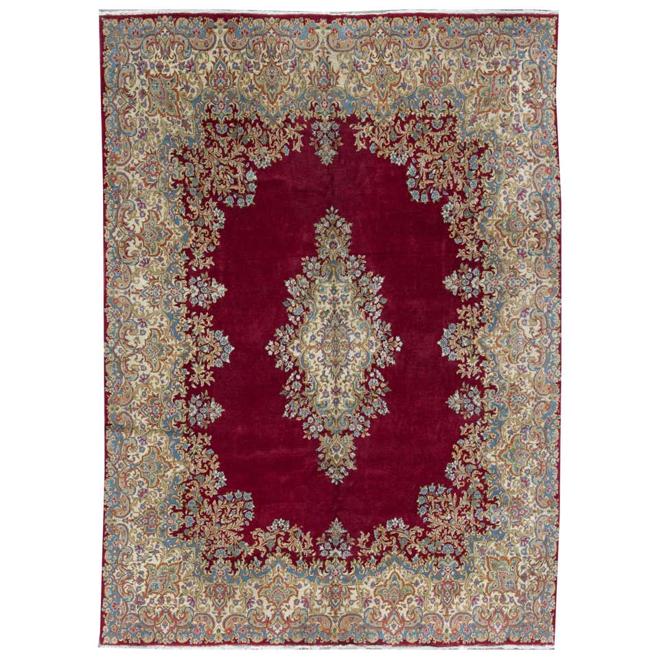Vintage Persian Kerman Rug, circa 1940 For Sale at 1stDibs