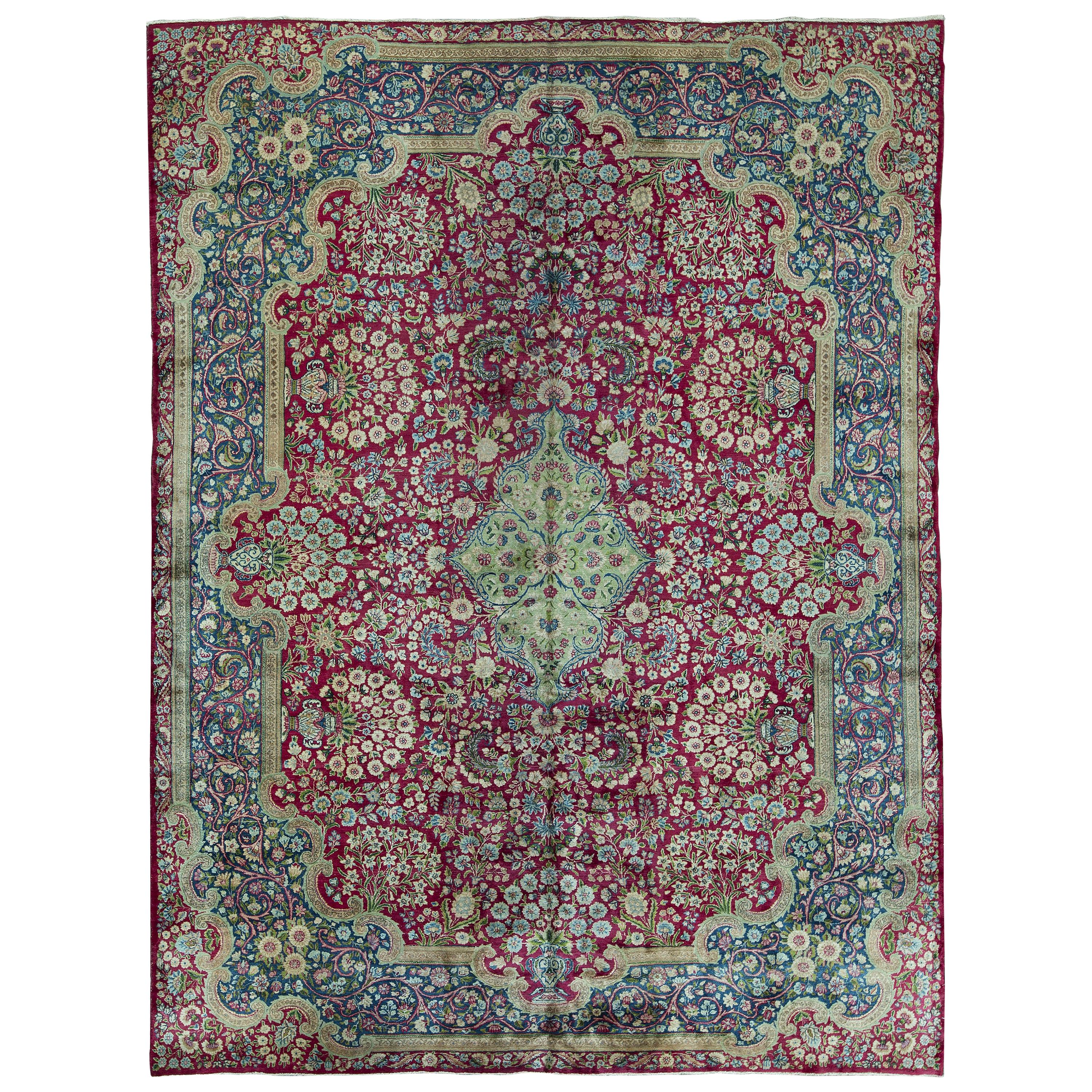 Persischer Kerman-Teppich, um 1940
